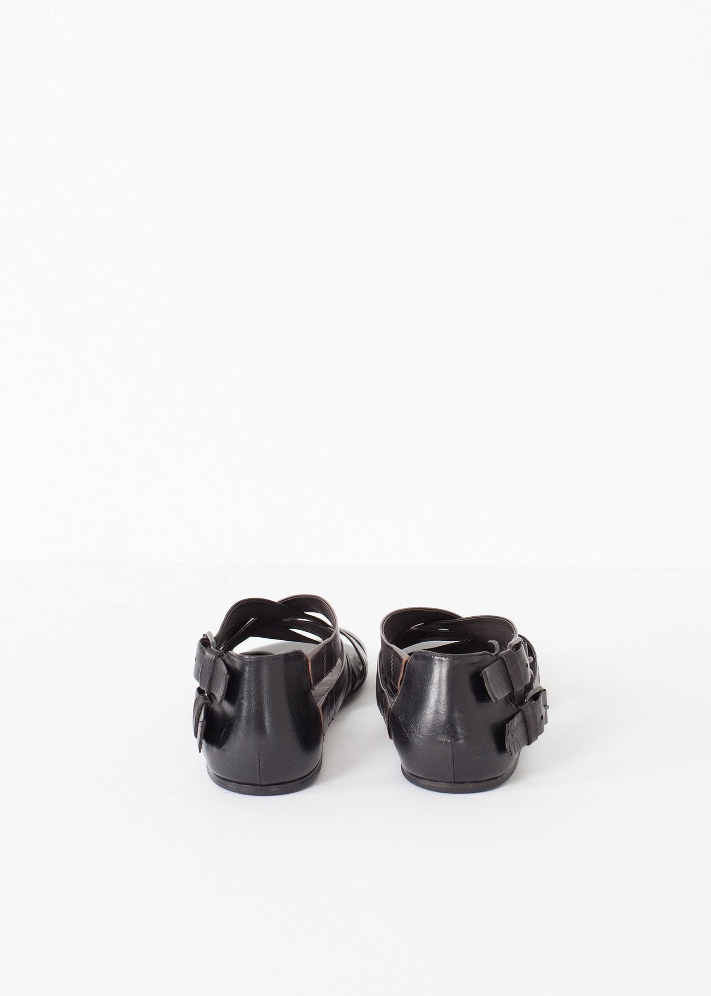 Sandal quấn màu đen/thép