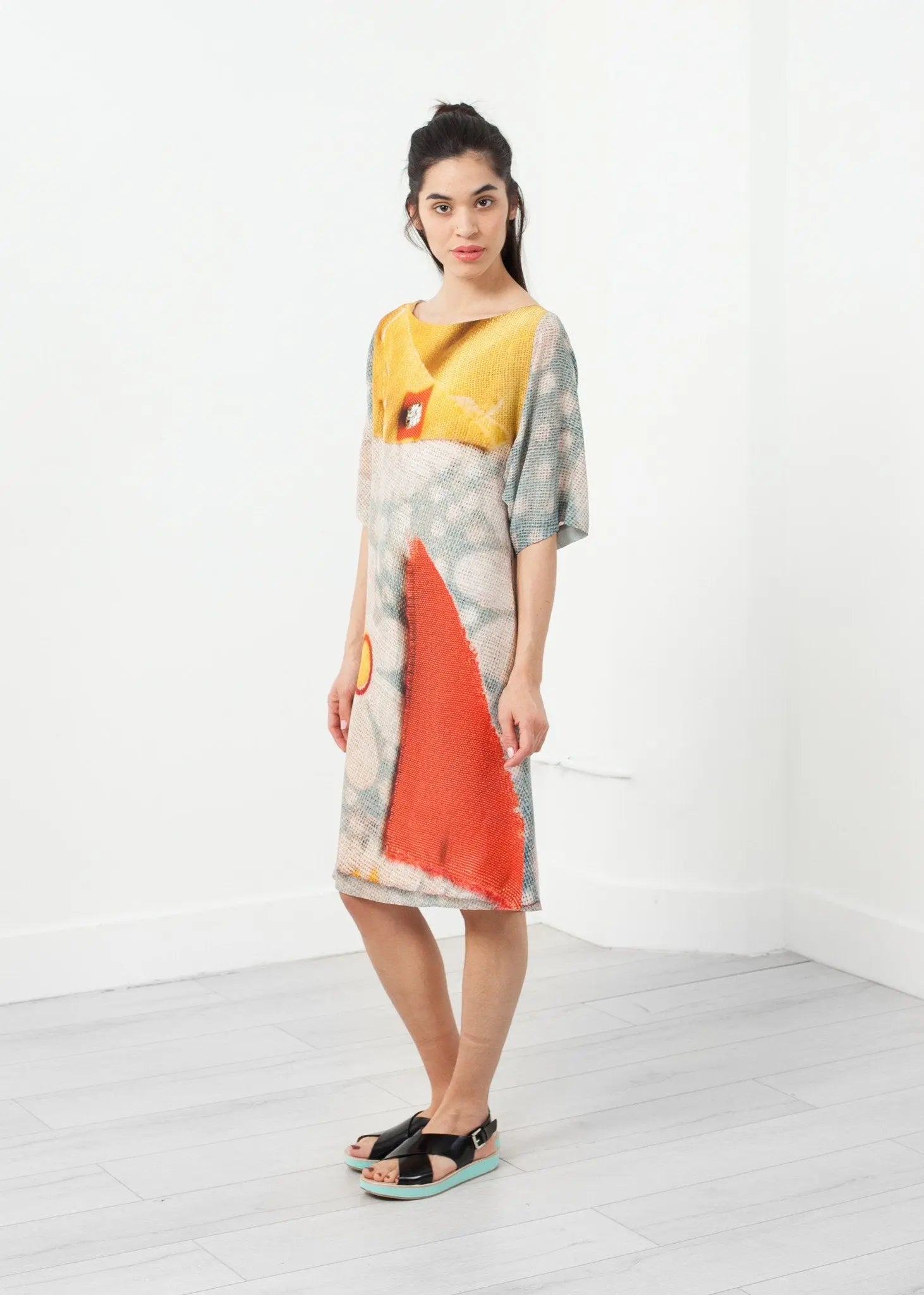 3/4 Sleeve Kimono Dress1 - formtest11