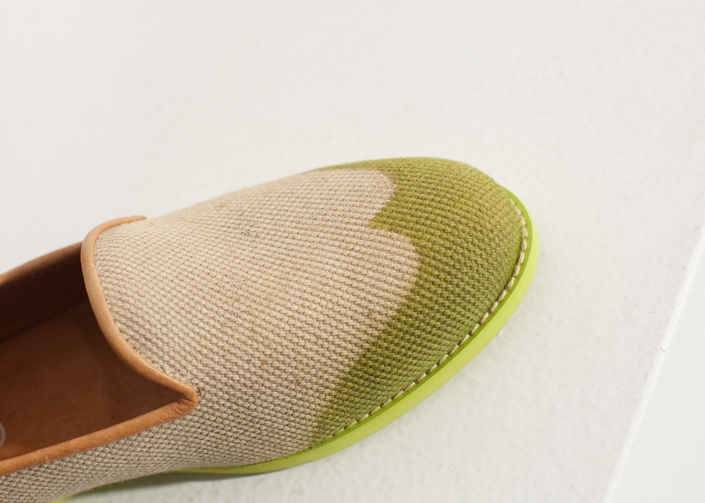 Giày lười Wingtip màu vôi