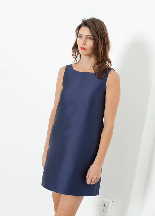 A-Line Mini Dress in Blue - formtest11