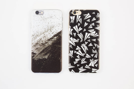 Vỏ iPhone màu đen và trắng