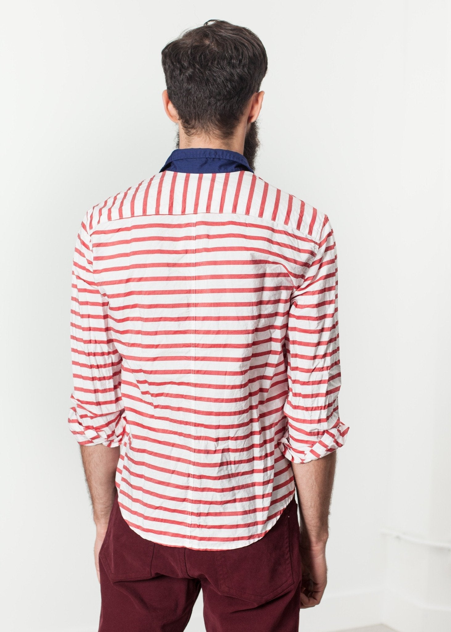 Luke Shirt in Red Stripe - formtest11