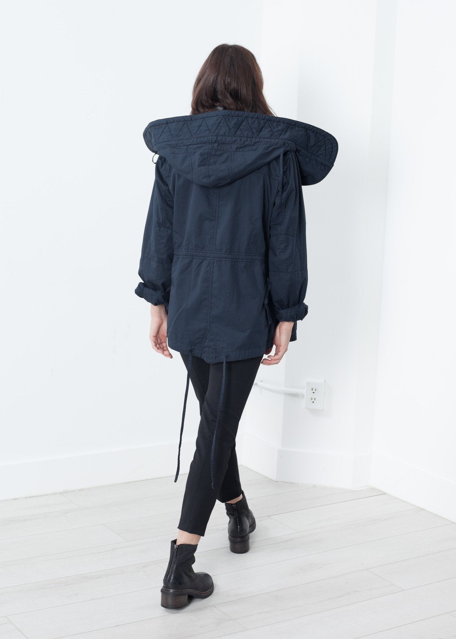 Marquee Coat in Steel - formtest11