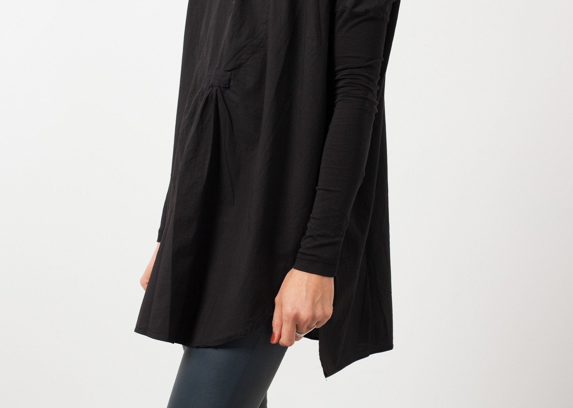 Oversized Bibbed Blouse - formtest11