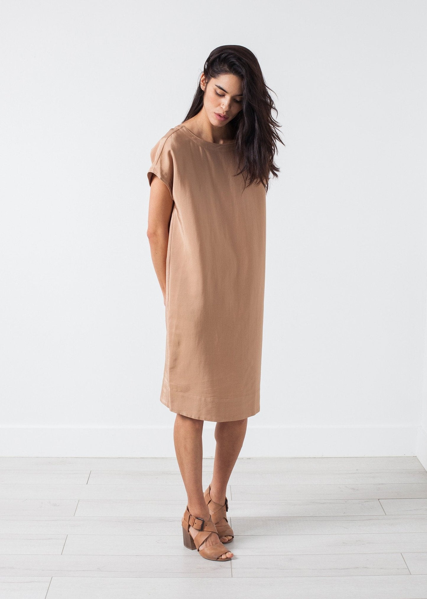 Philomene Dress in Camel - formtest11