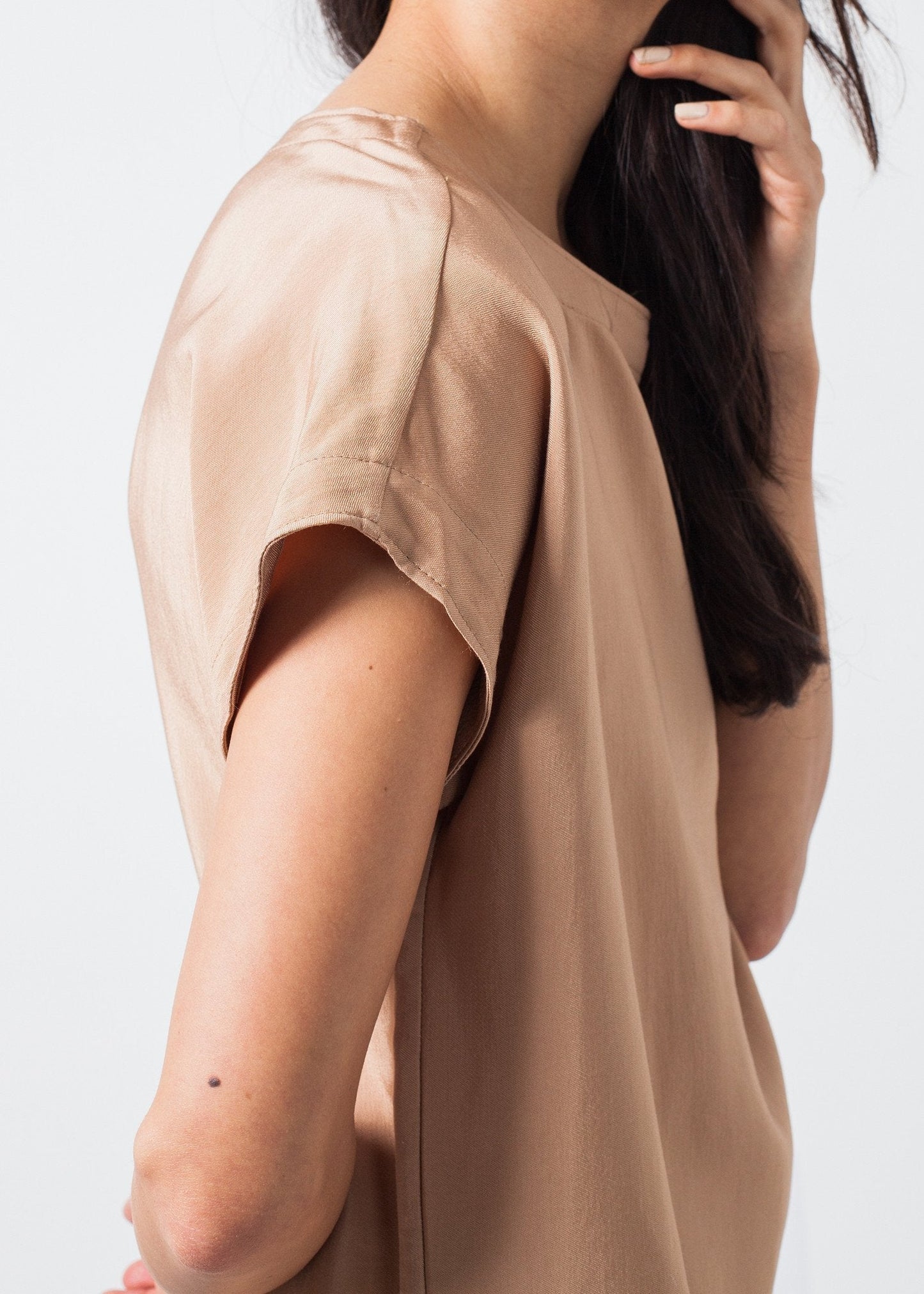 Philomene Dress in Camel - formtest11
