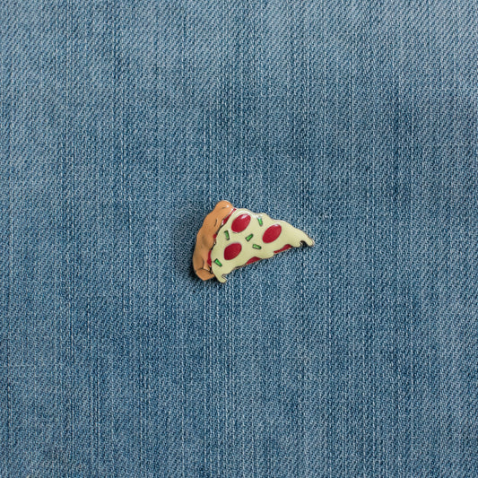 Pizza Men Pin Denim