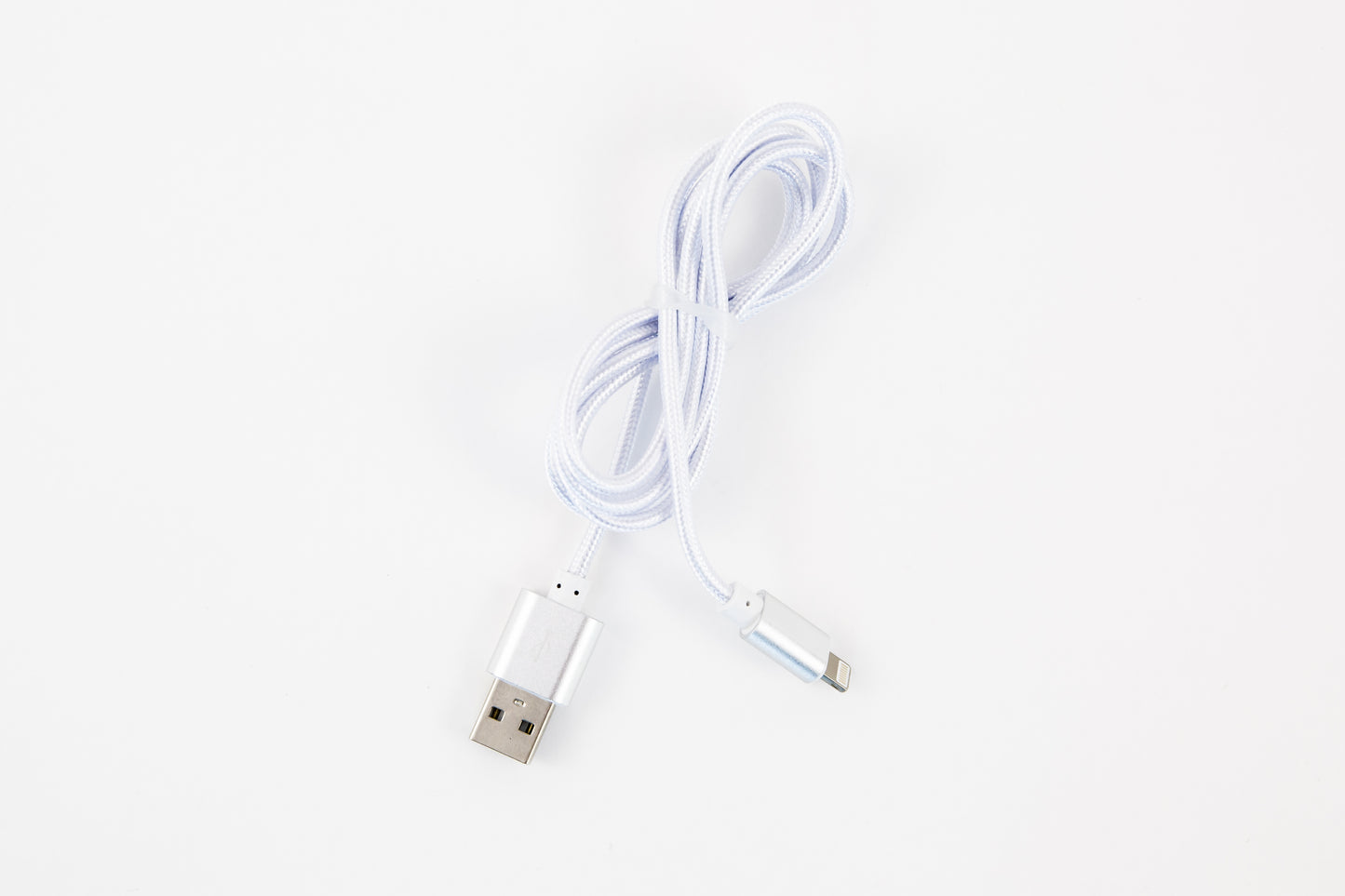Cáp iPhone bện màu trắng