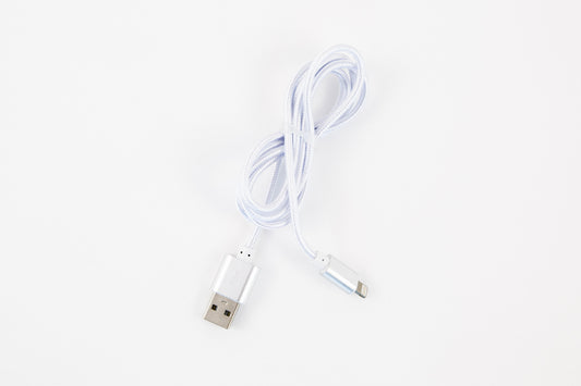 Cáp iPhone bện màu trắng