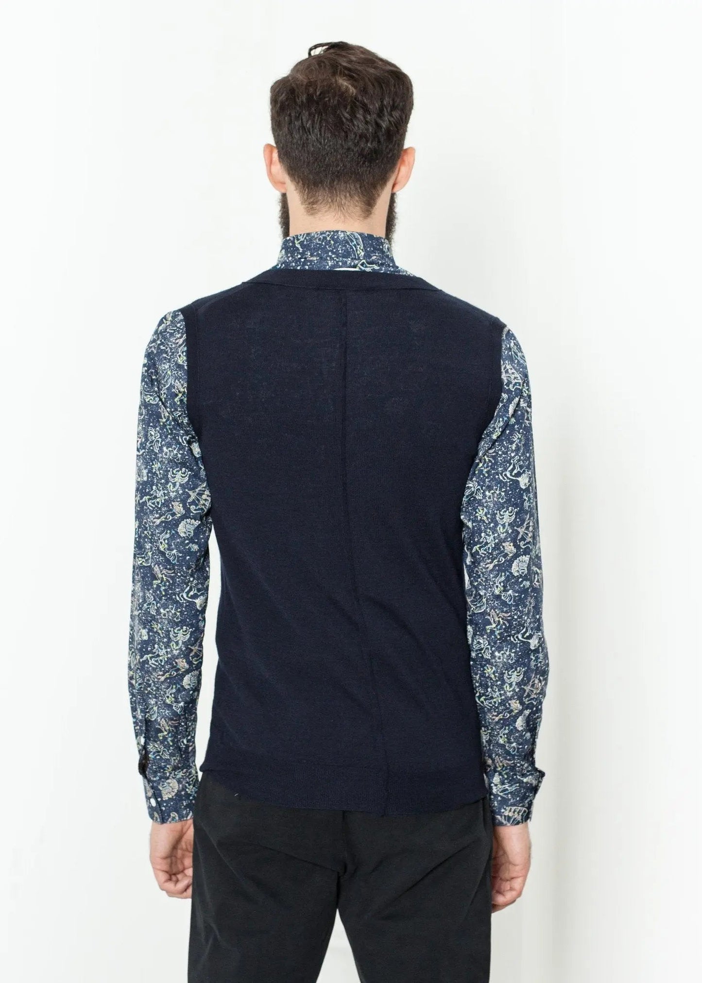 Basic Gilet in Navy - formtest11