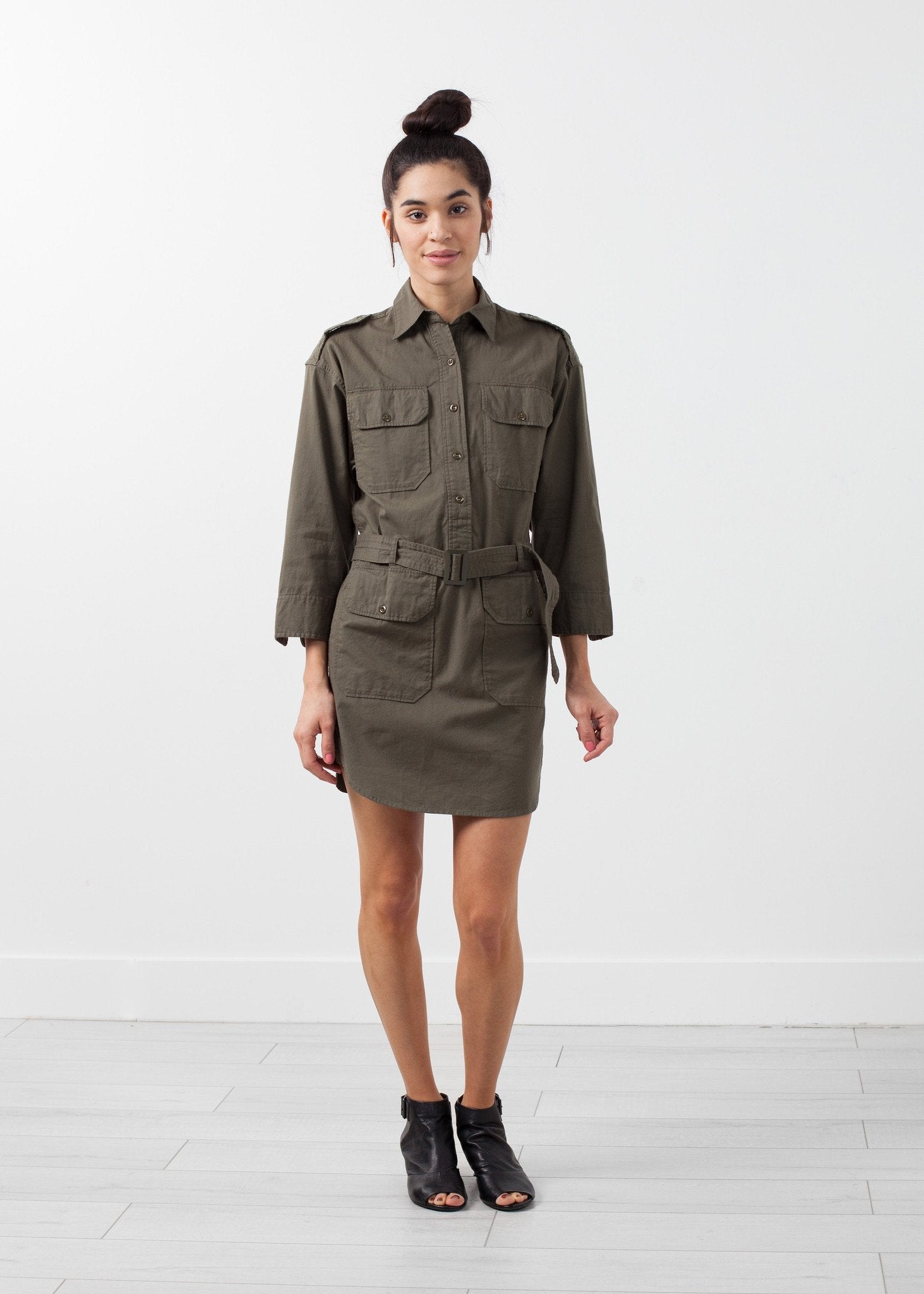 Belted Surplus Dress - formtest11