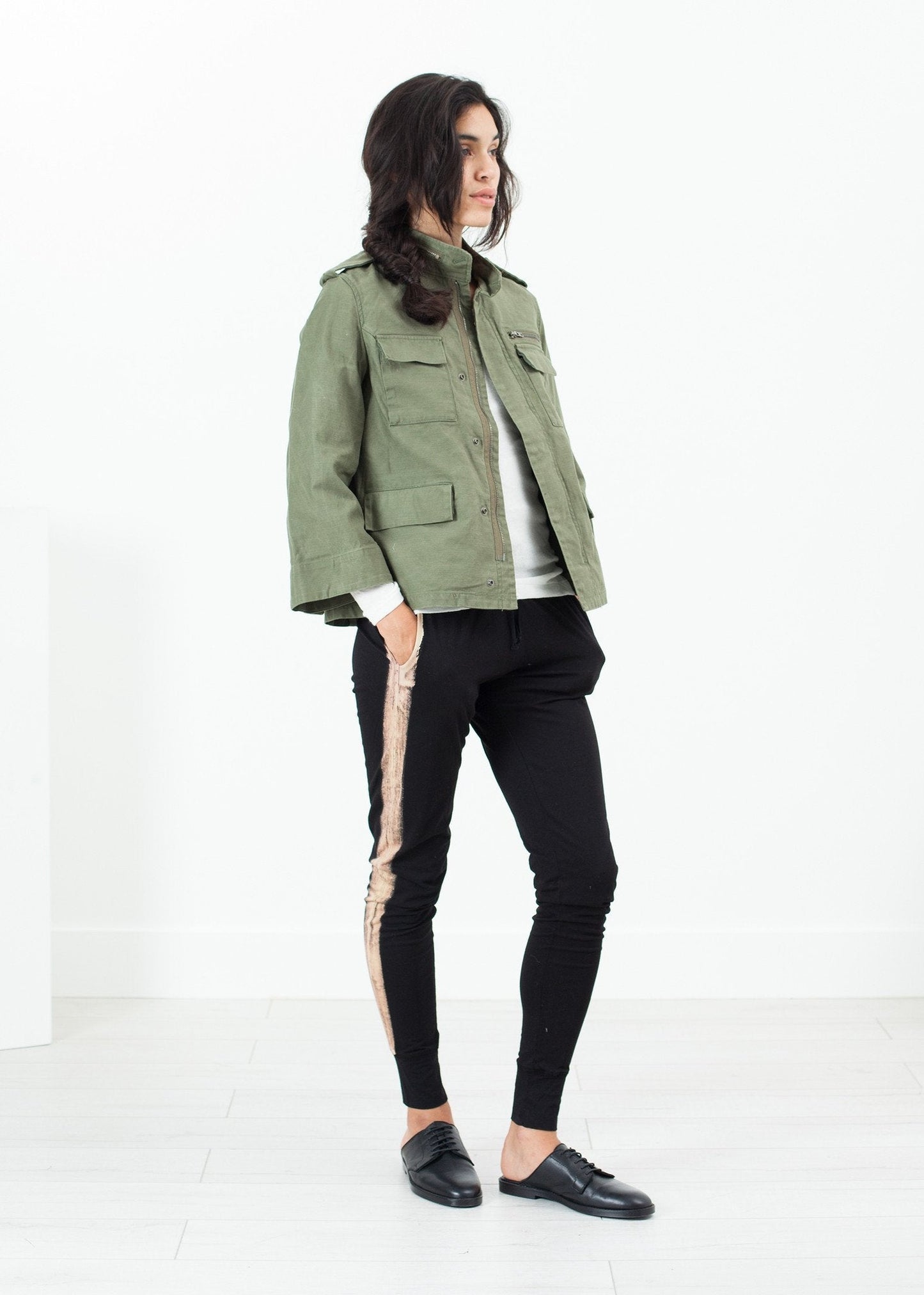 Big Army Jacket in Olive - formtest11