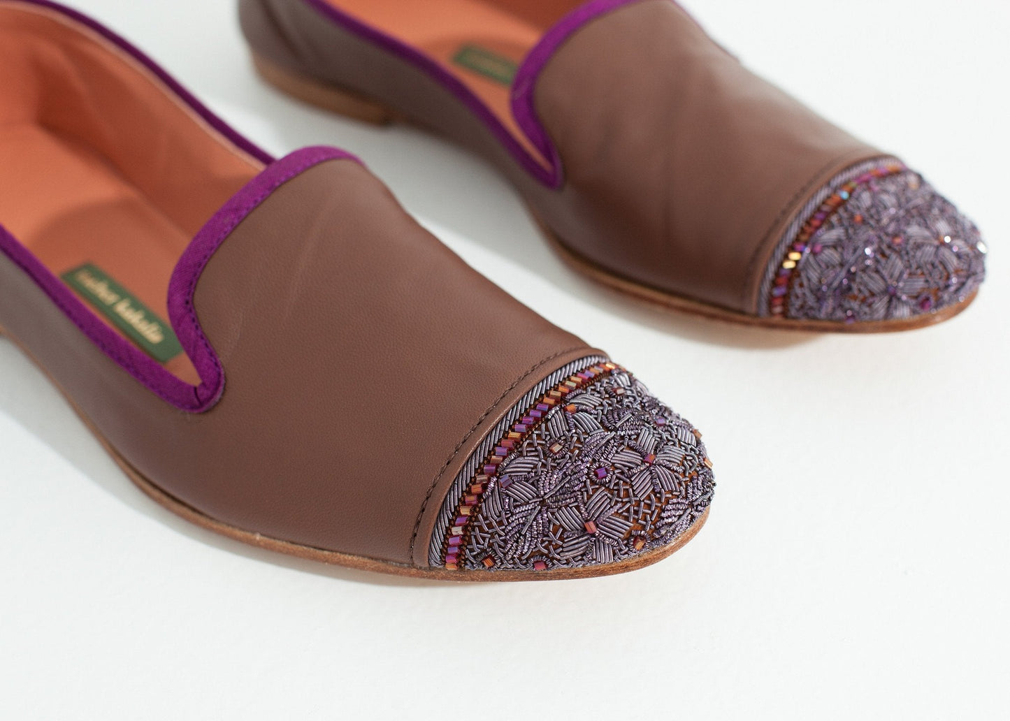 Bizi Cap Toe Loafer in Rose/Aubergine - formtest11