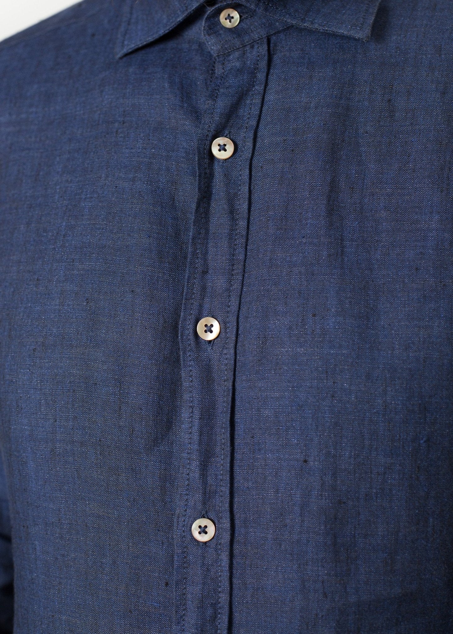 Button Up Shirt in Navy - formtest11