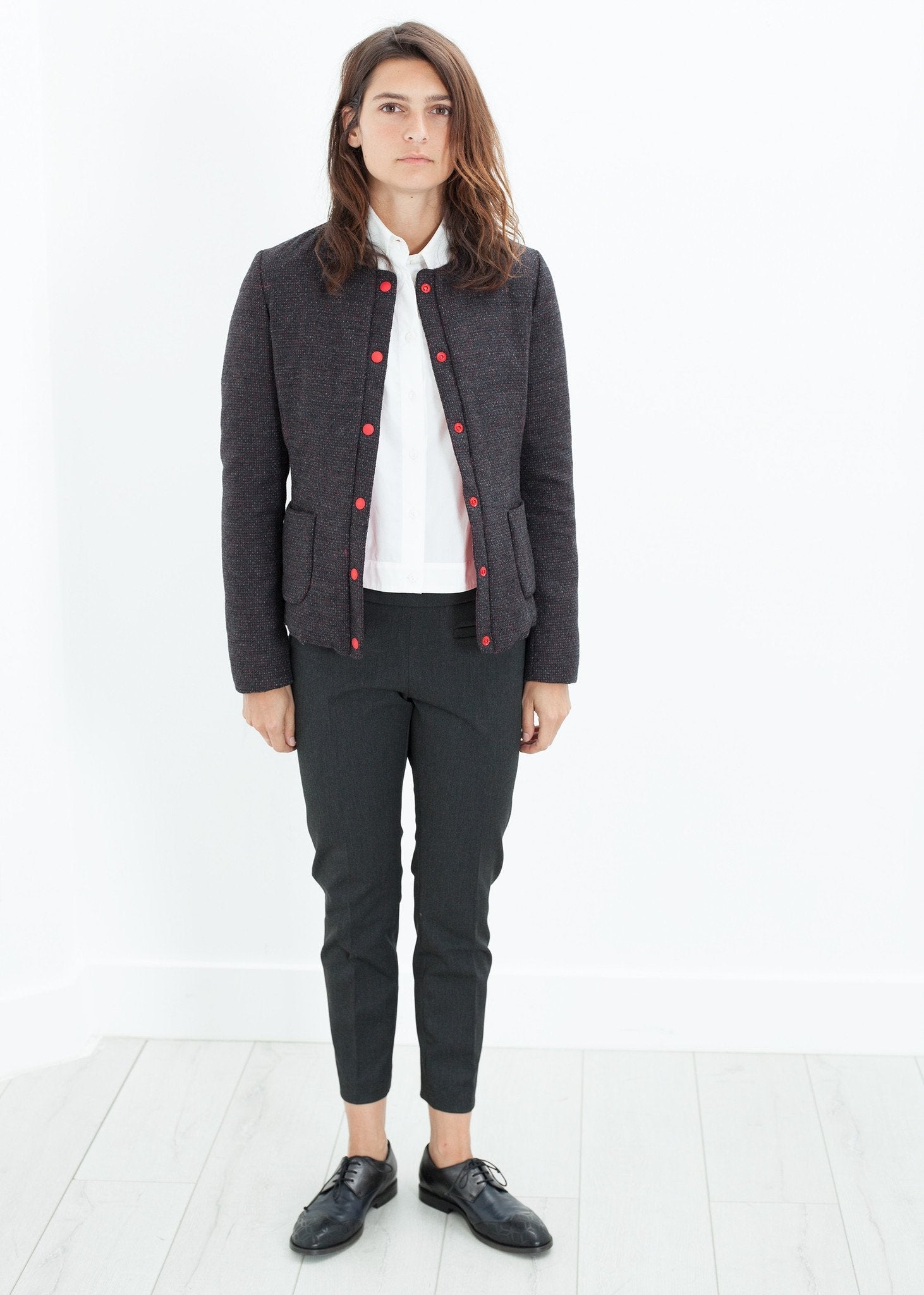 Camelia Reversible Jacket in Black/Red - formtest11