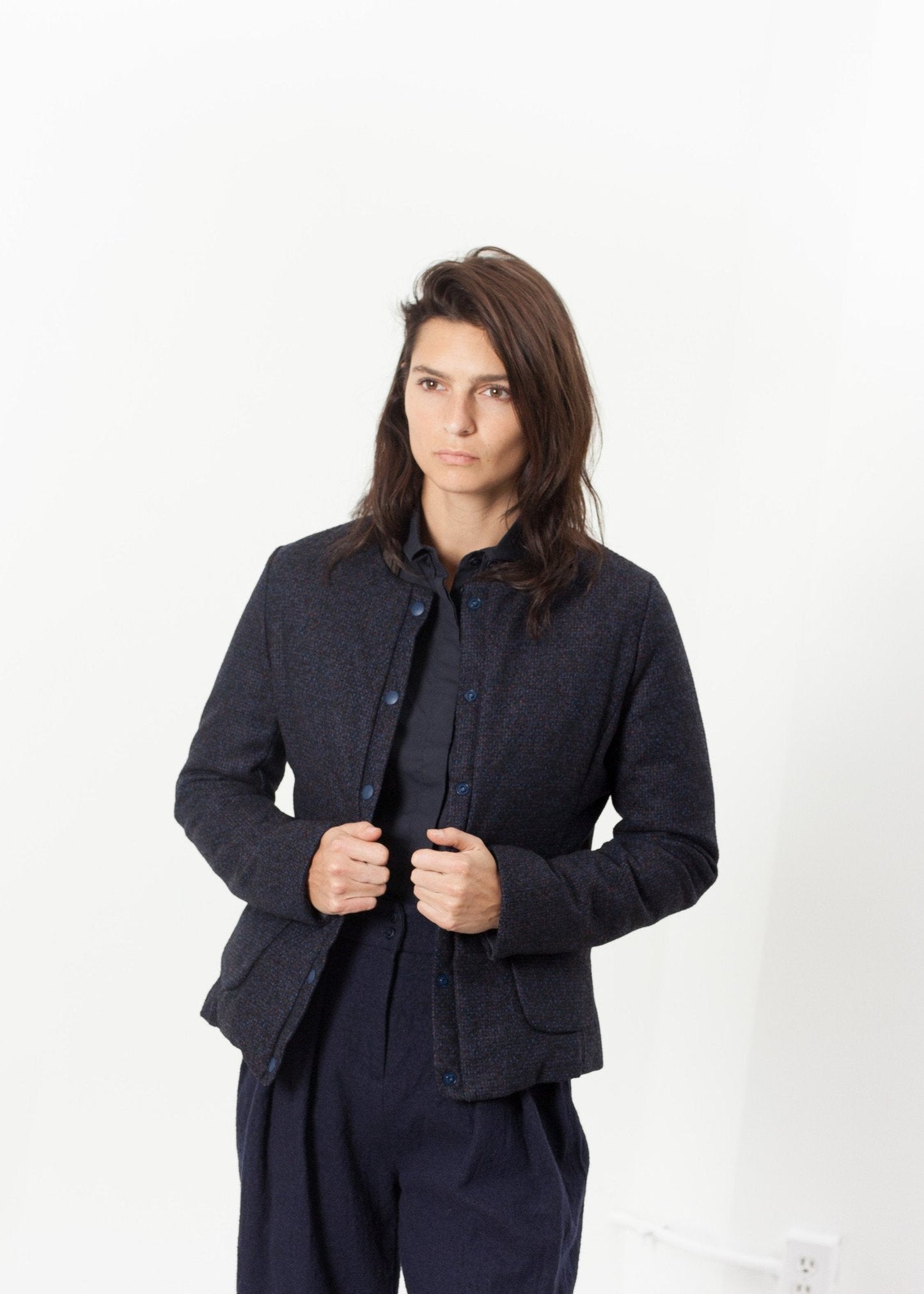 Camelia Reversible Jacket in Navy/Blue - formtest11