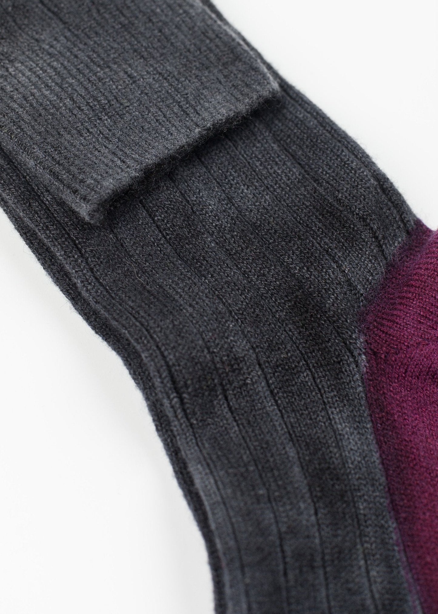 Cashmere Knit Sock in Grey - formtest11