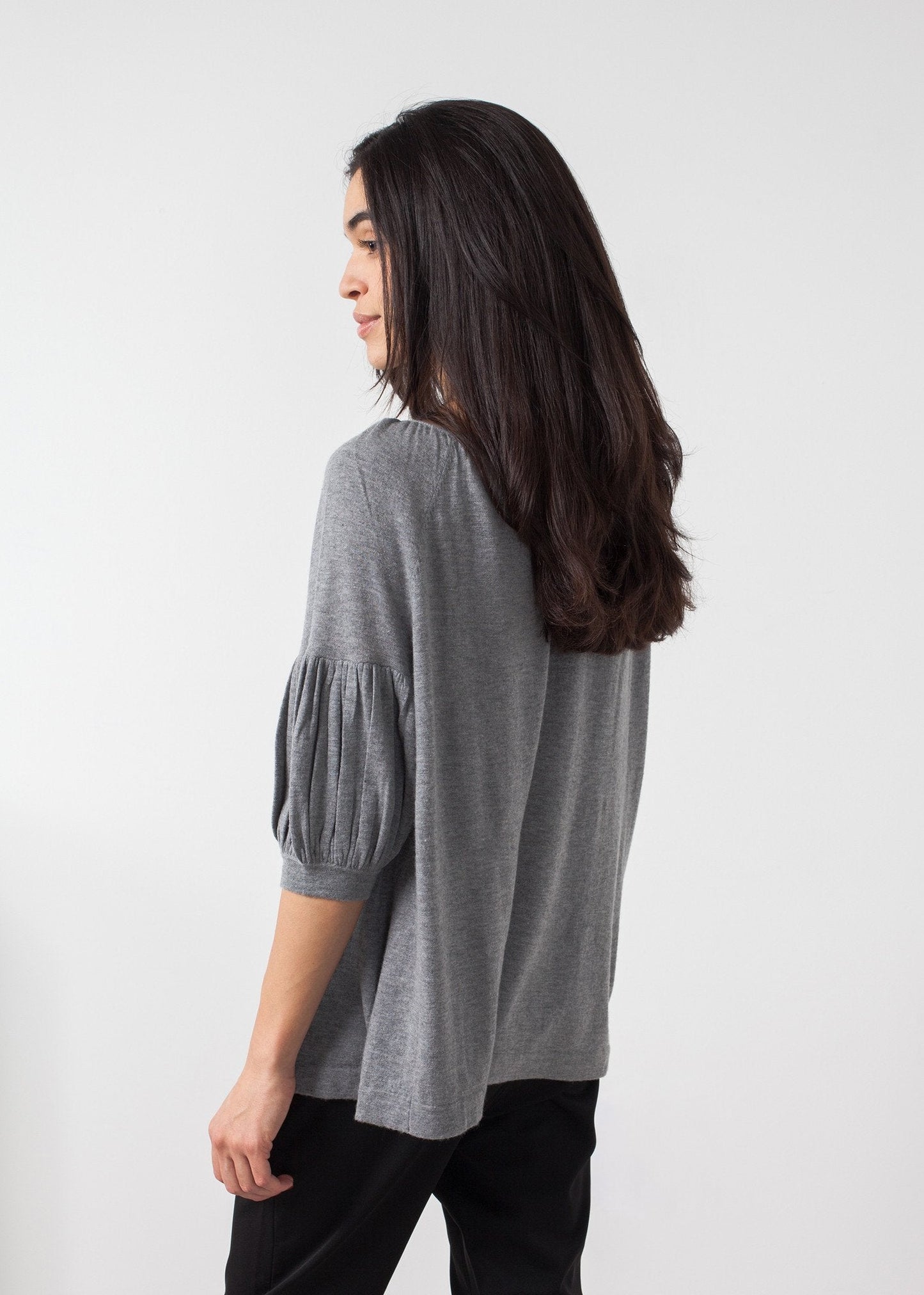 Cashmere Puff Sleeve Knit - formtest11