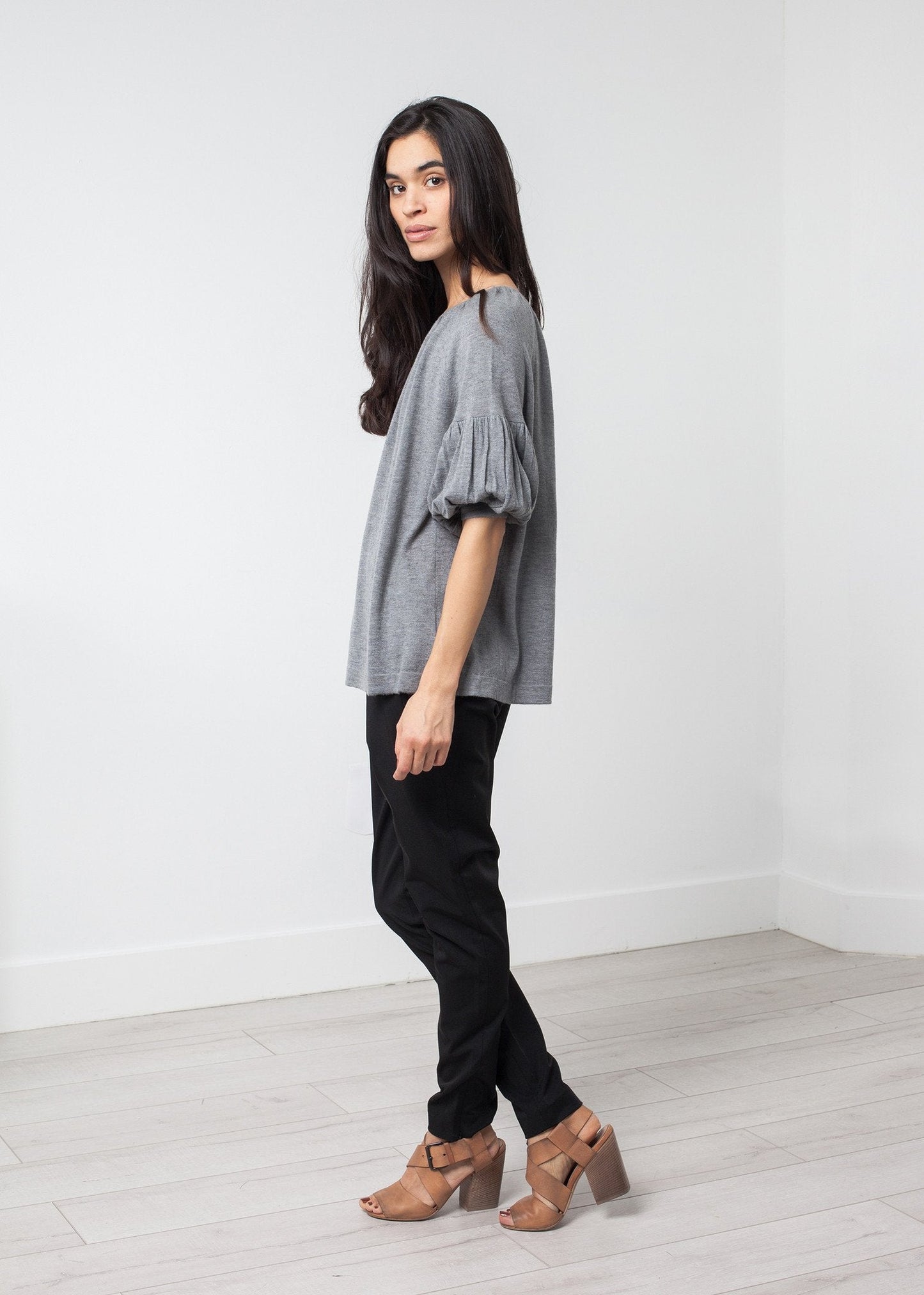 Cashmere Puff Sleeve Knit - formtest11