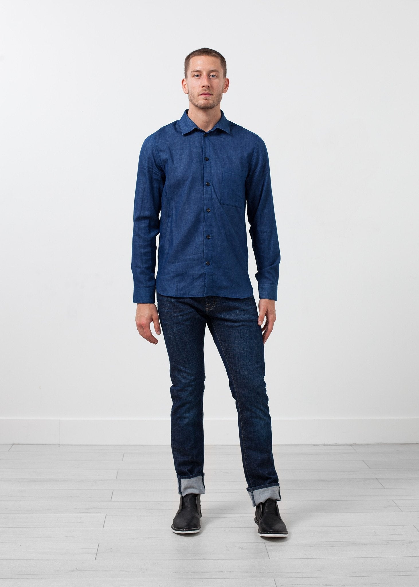 Casual Indigo Shirt - formtest11