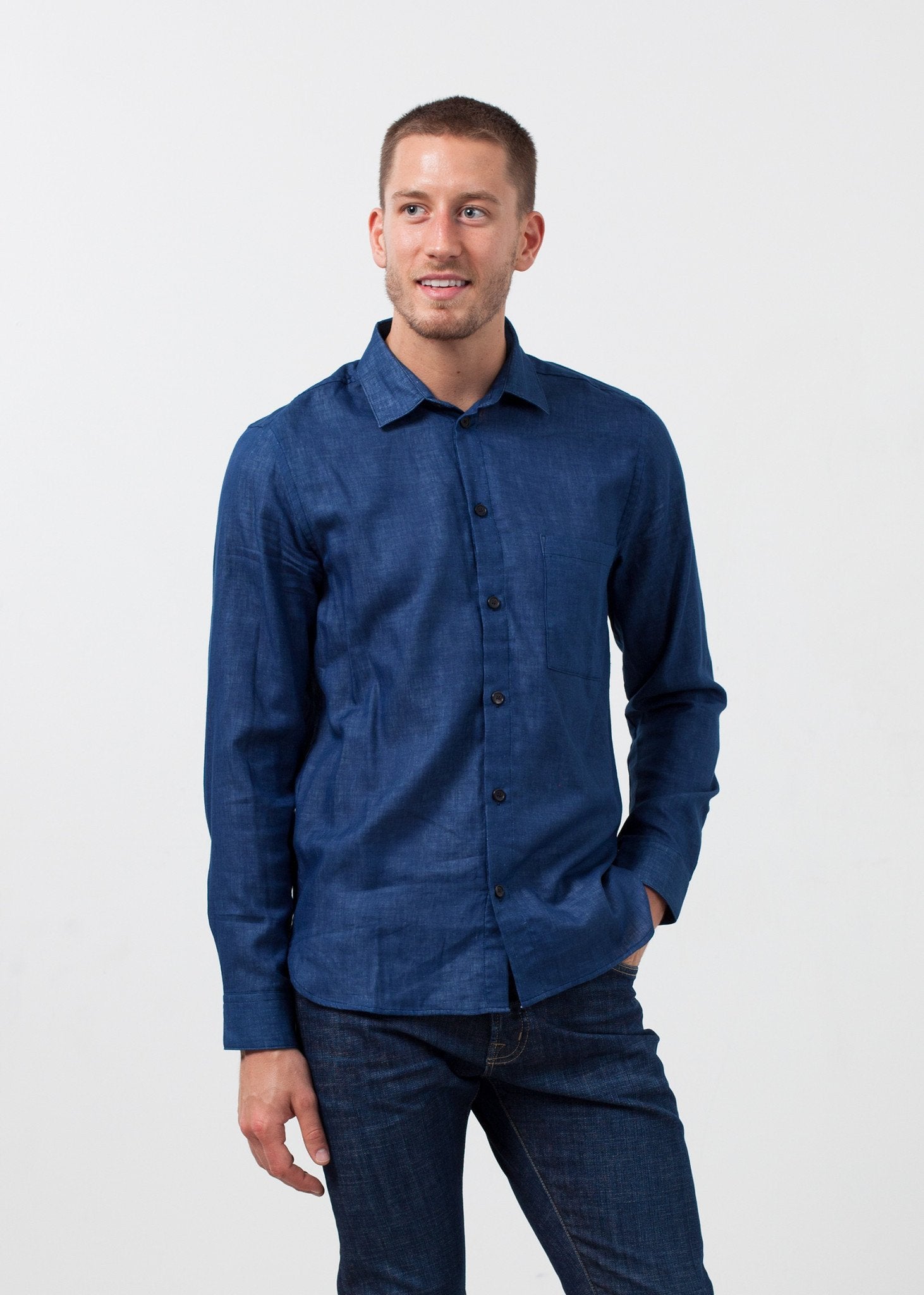 Casual Indigo Shirt - formtest11