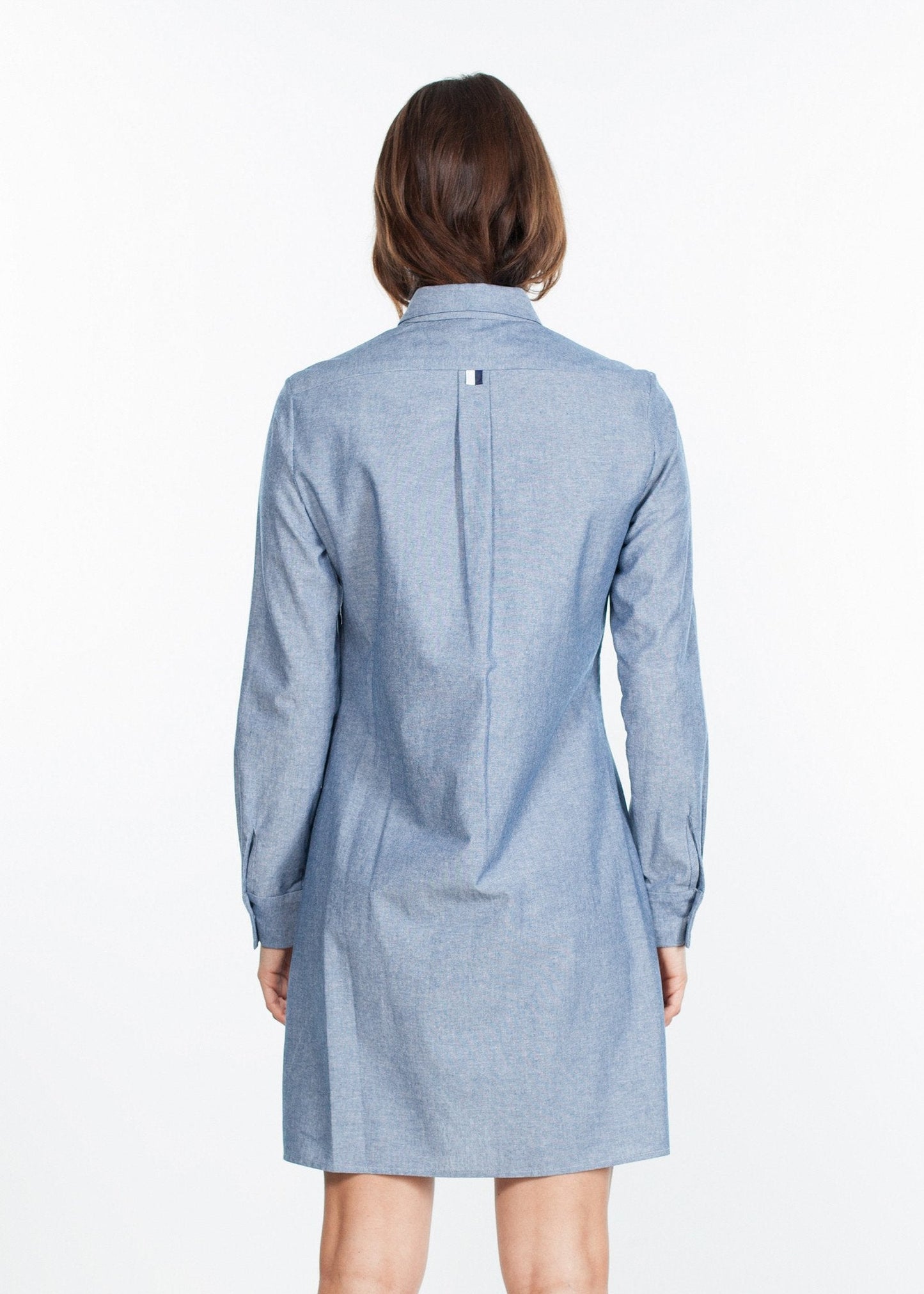 Chambray Shirtdress in Blue - formtest11