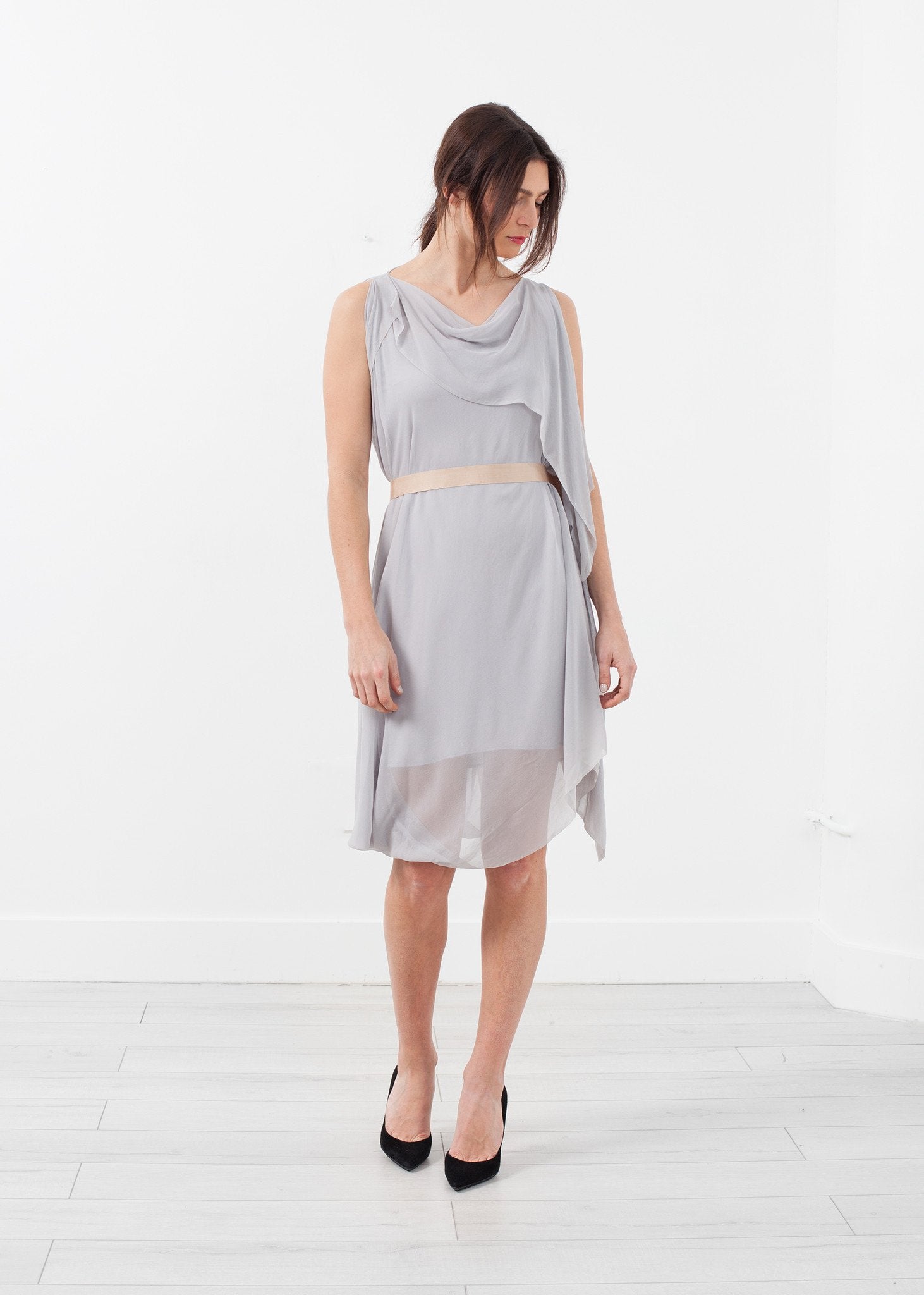 Chiffon Draped Dress - formtest11