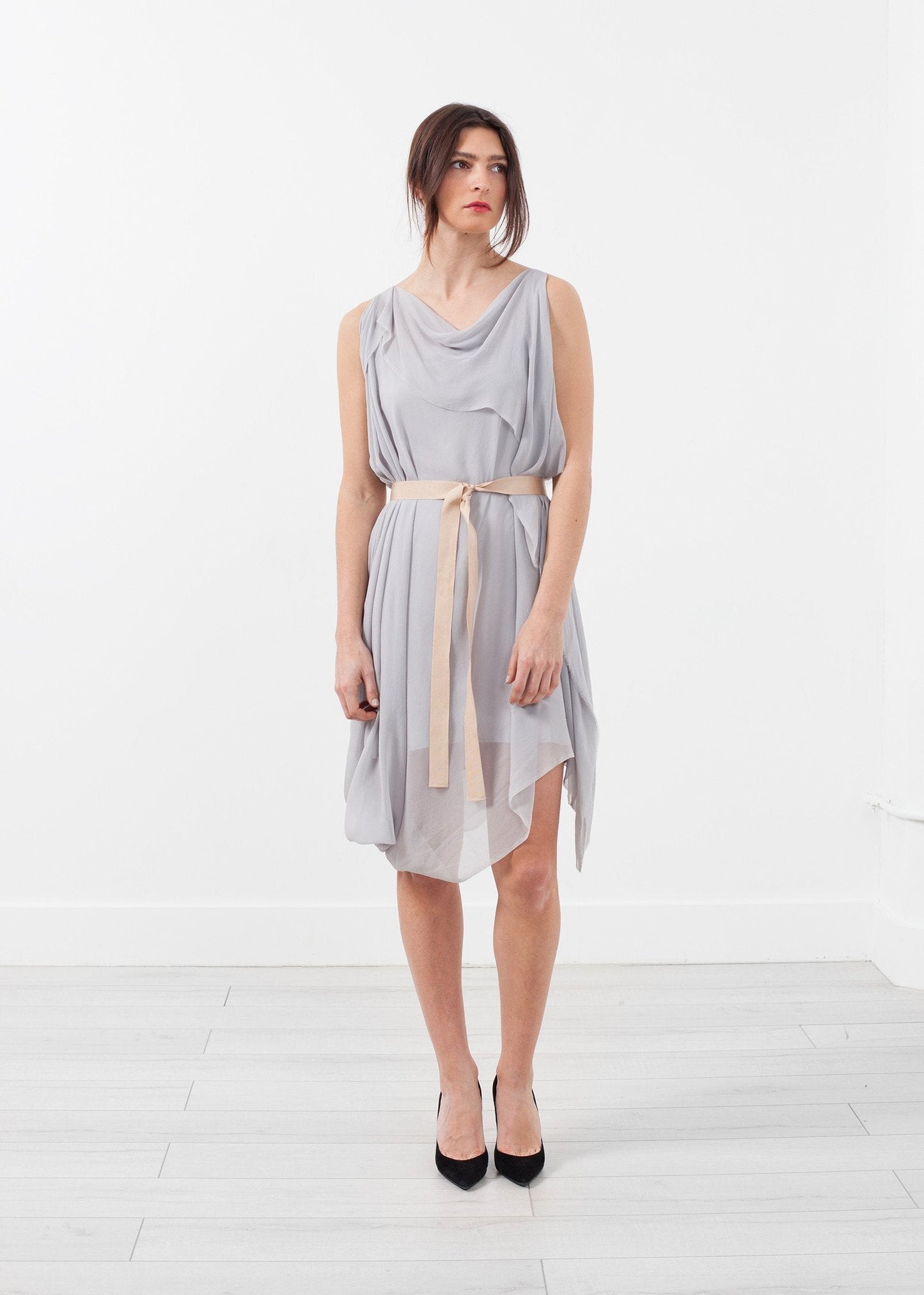 Chiffon Draped Dress - formtest11