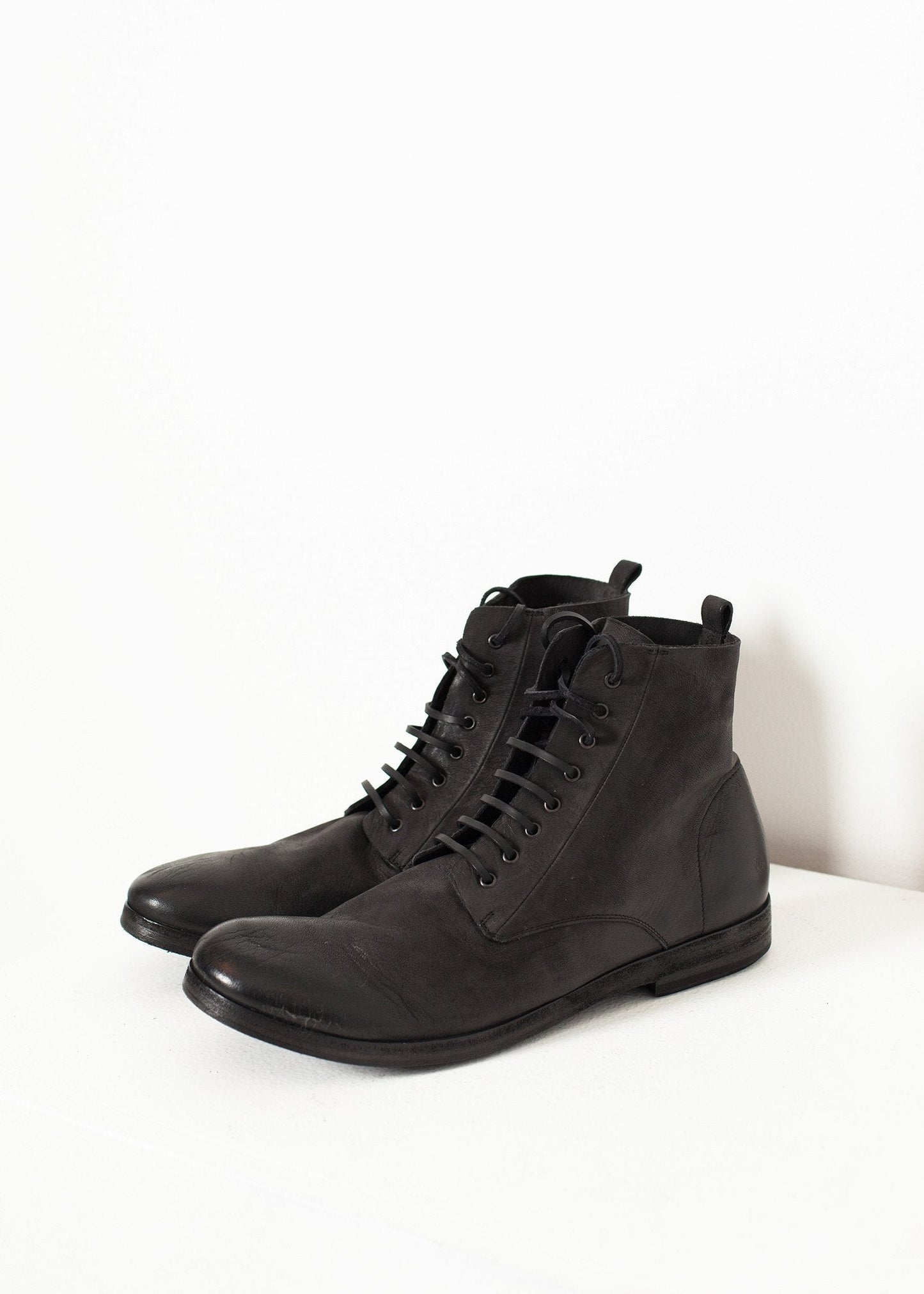 Combat Ankle Boot in Black - formtest11