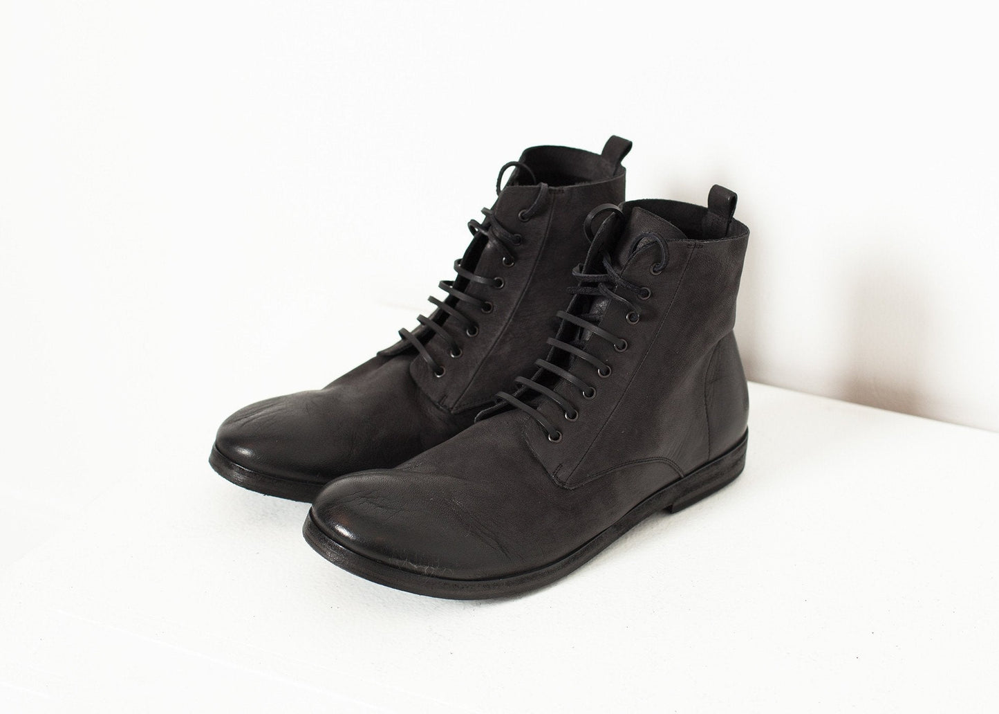 Combat Ankle Boot in Black - formtest11