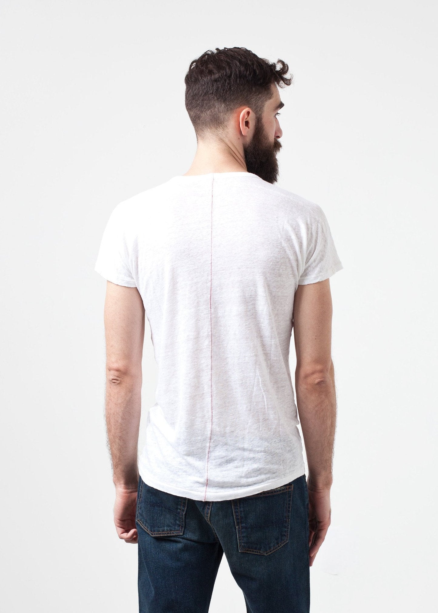 Comfort Tee in White Linen - formtest11