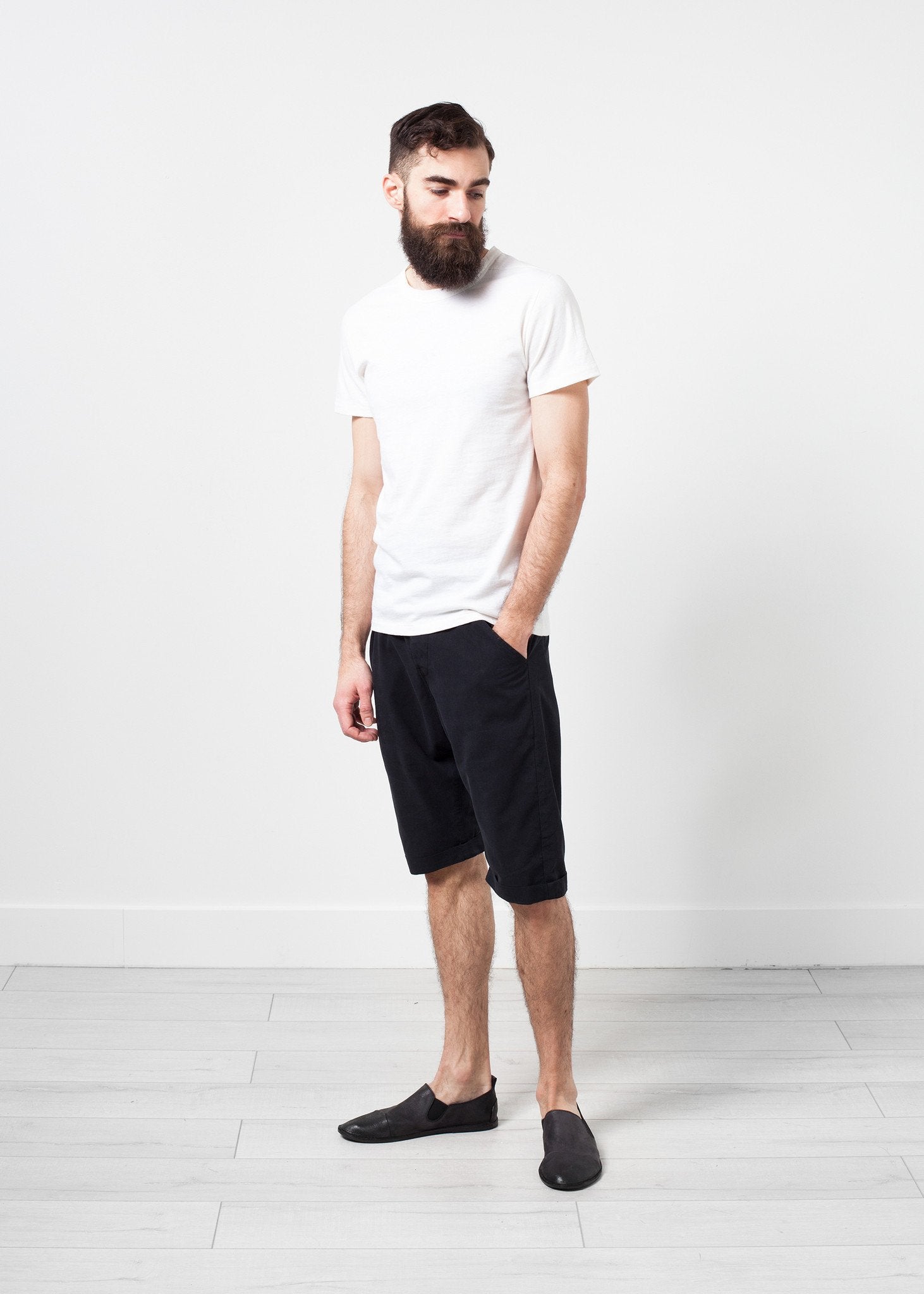 Comfort Tee in White Wool Blend - formtest11