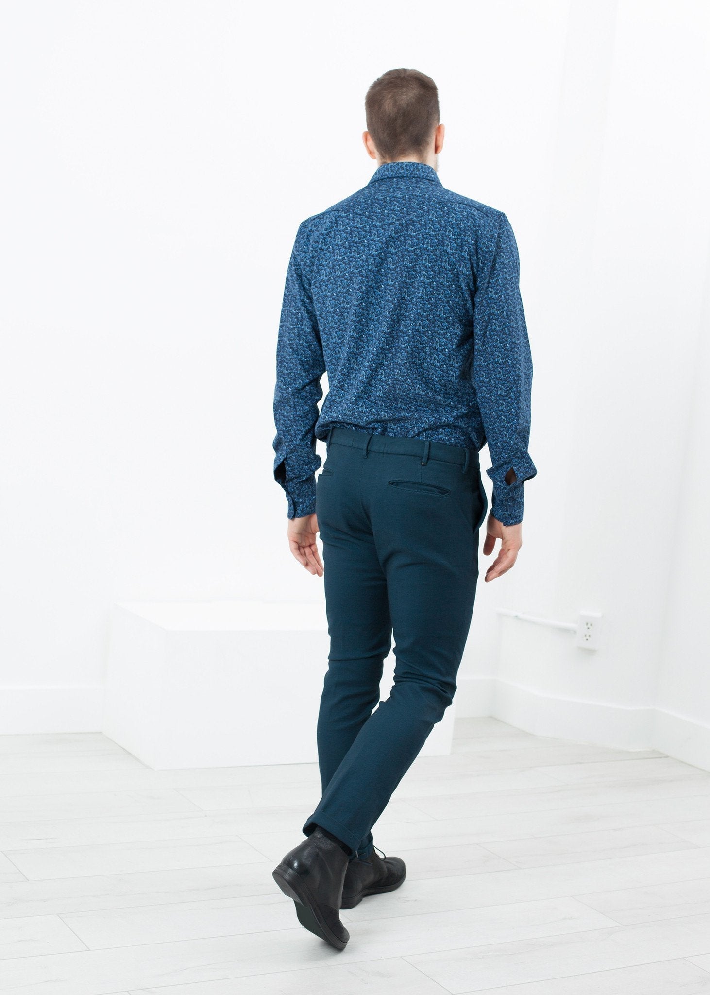 Diamond Weave Trouser in Sky - formtest11