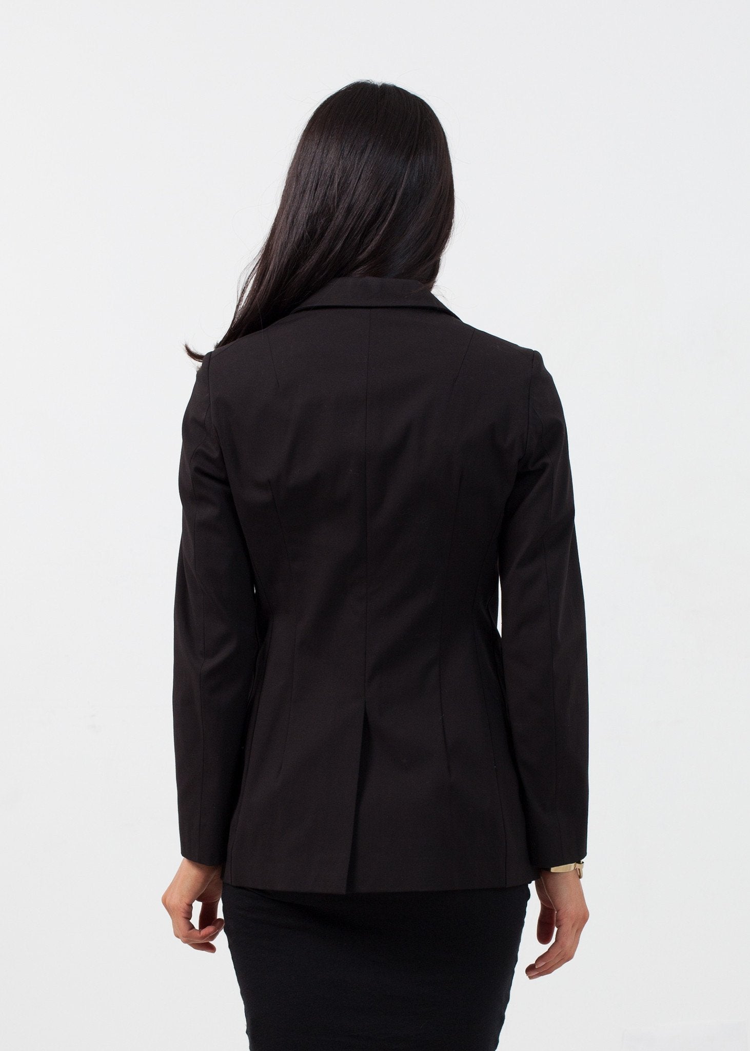 Double Pocket Blazer in Black - formtest11