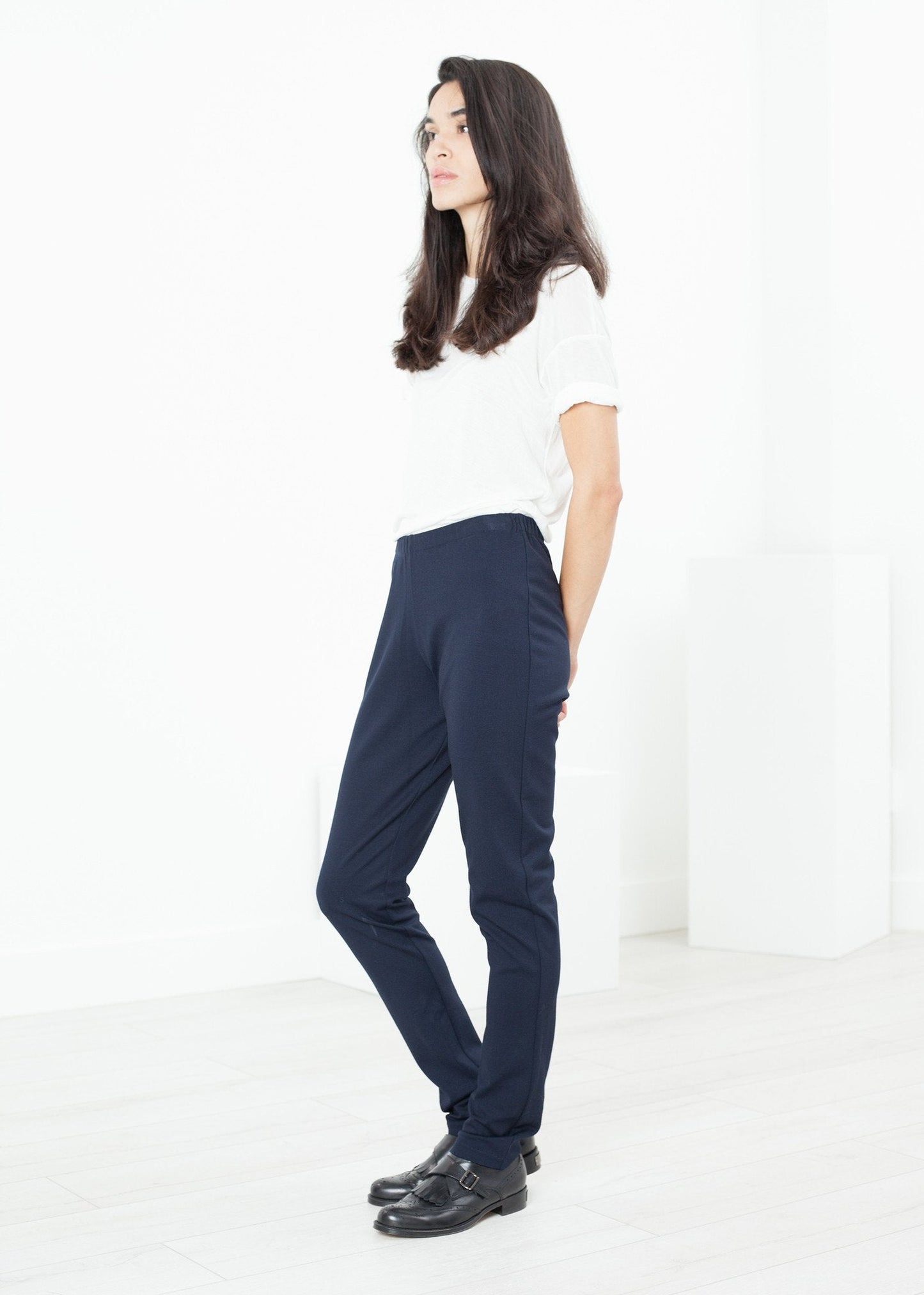 Easy Slim Pant in Navy - formtest11