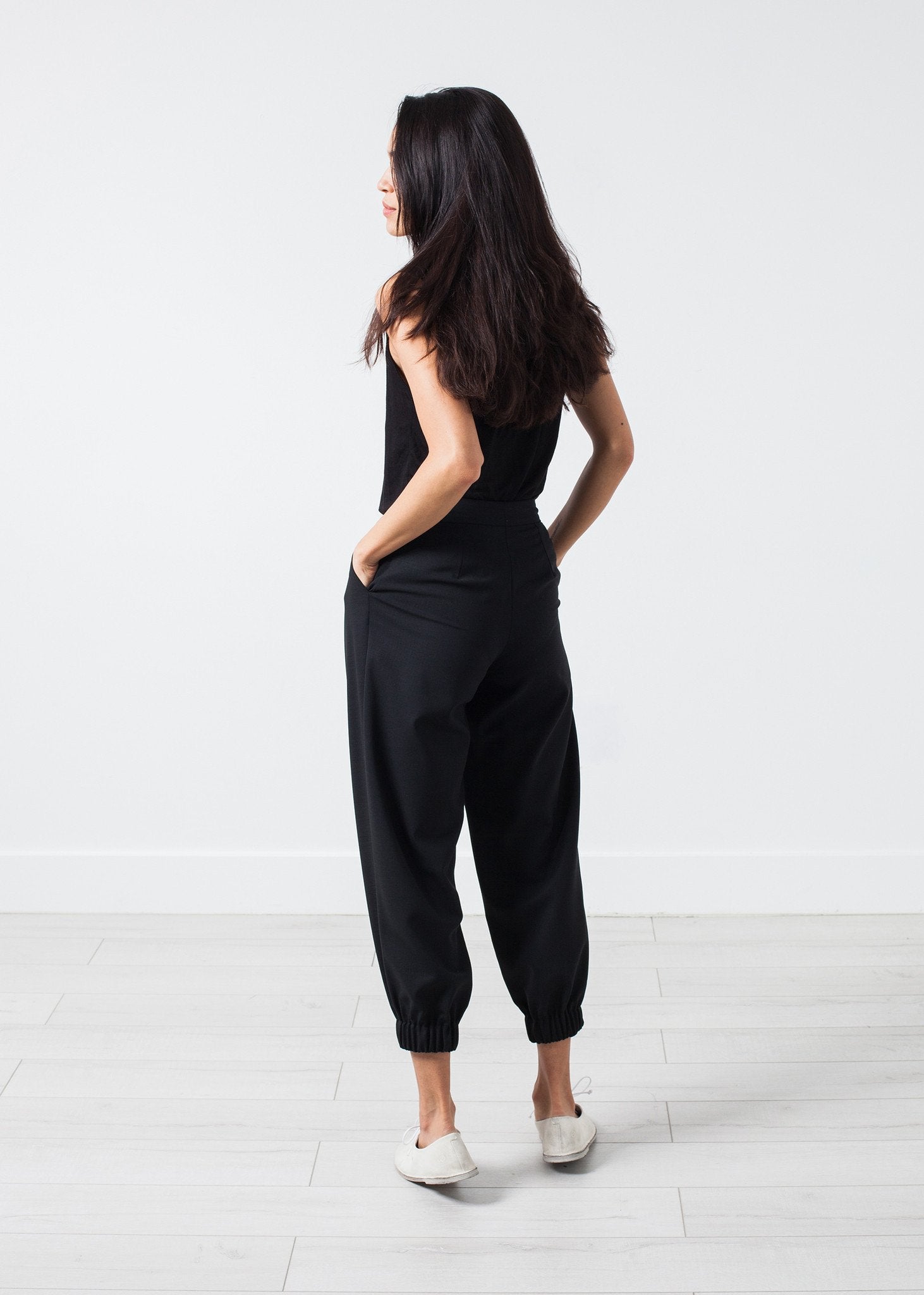 Fancy Wool Pant in Black - formtest11