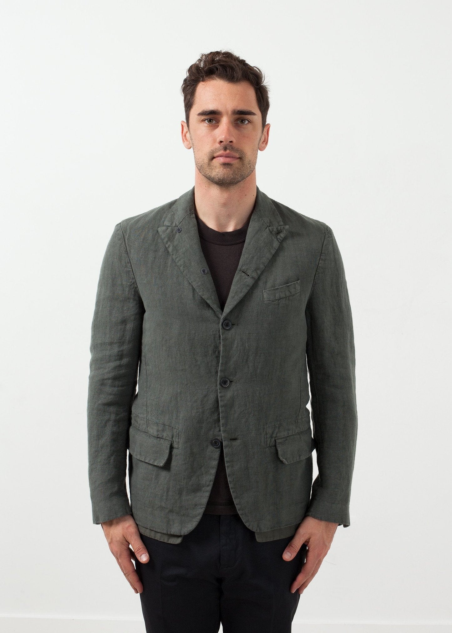 Five Button Cotton Blazer - formtest11