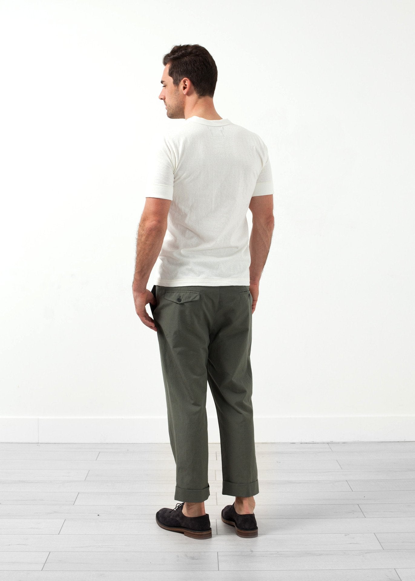 Flat Front Cuffed Trouser - formtest11