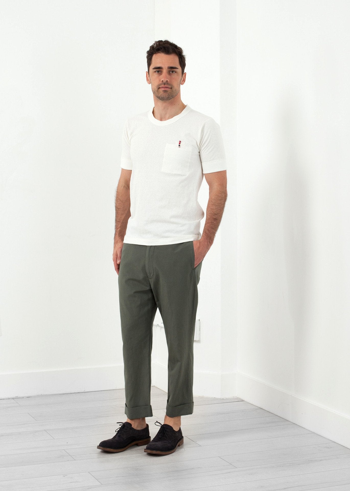 Flat Front Cuffed Trouser - formtest11