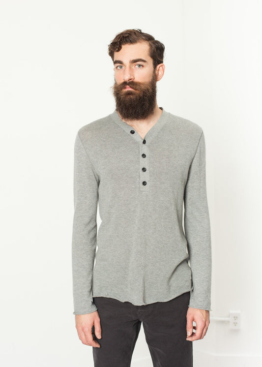 Garbo Henley in Grey - formtest11