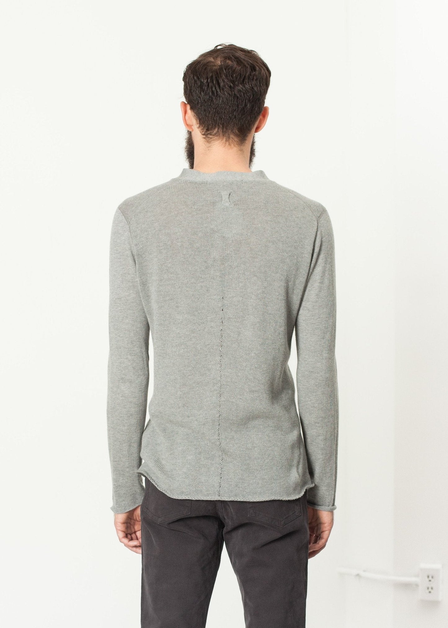 Garbo Henley in Grey - formtest11