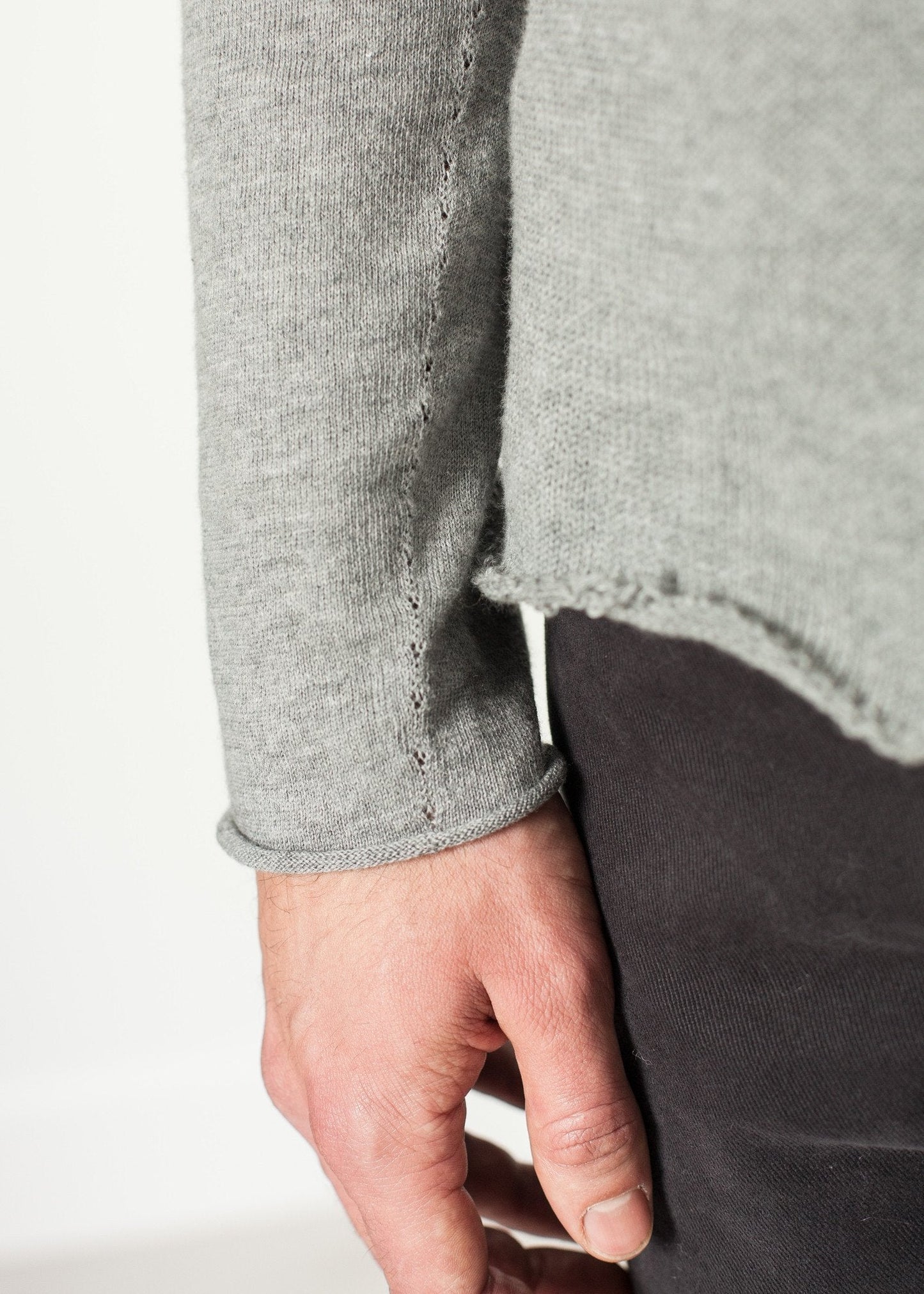 Garbo Henley in Grey - formtest11