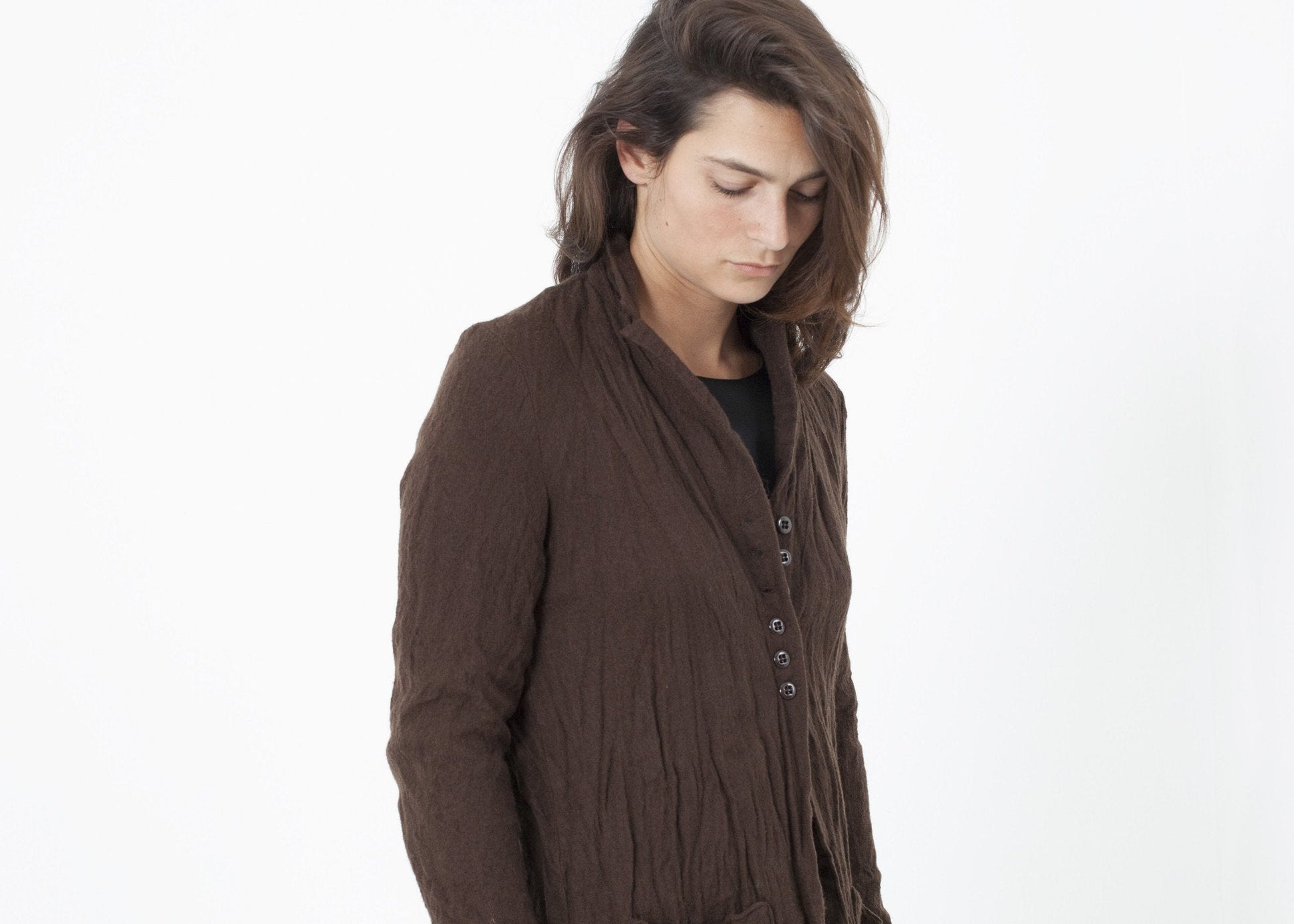 Ghost Wool Jacket in Brown - formtest11