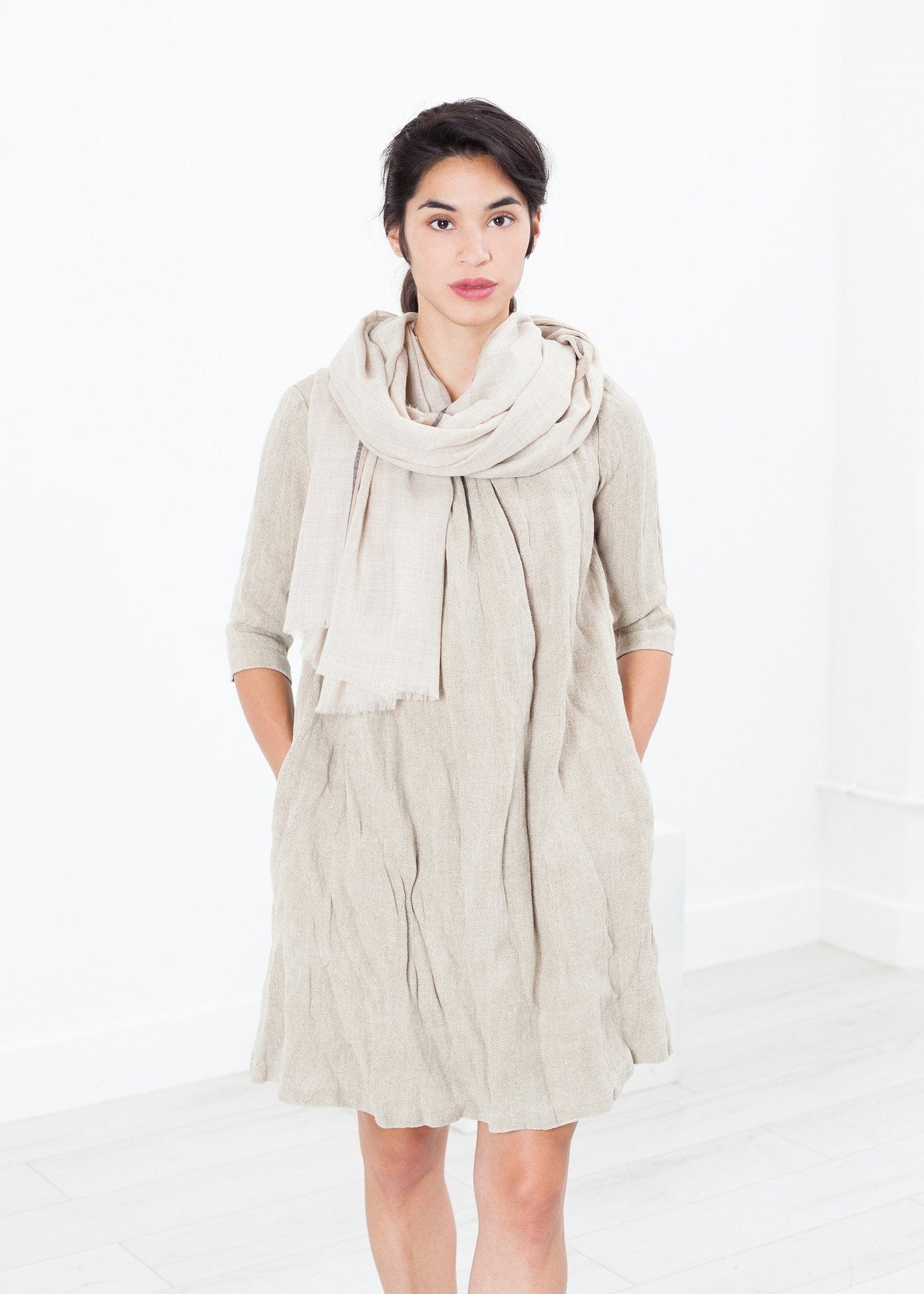 Hemp Dress in Natural - formtest11