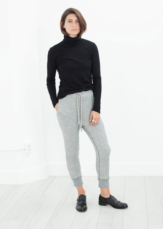 Highsoft Cropped Sweat in Heather Grey - formtest11