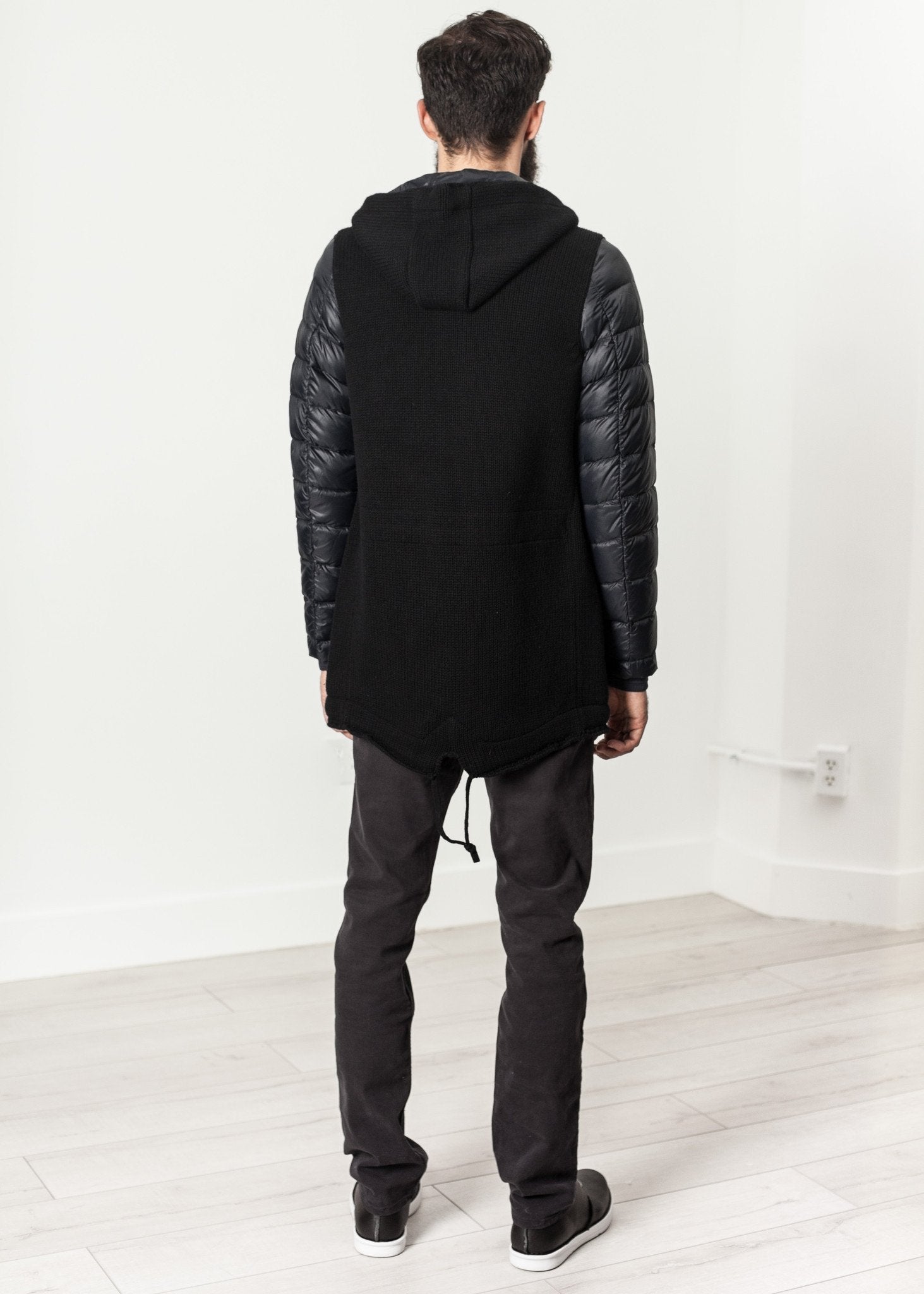 Hooded Parka in Black - formtest11