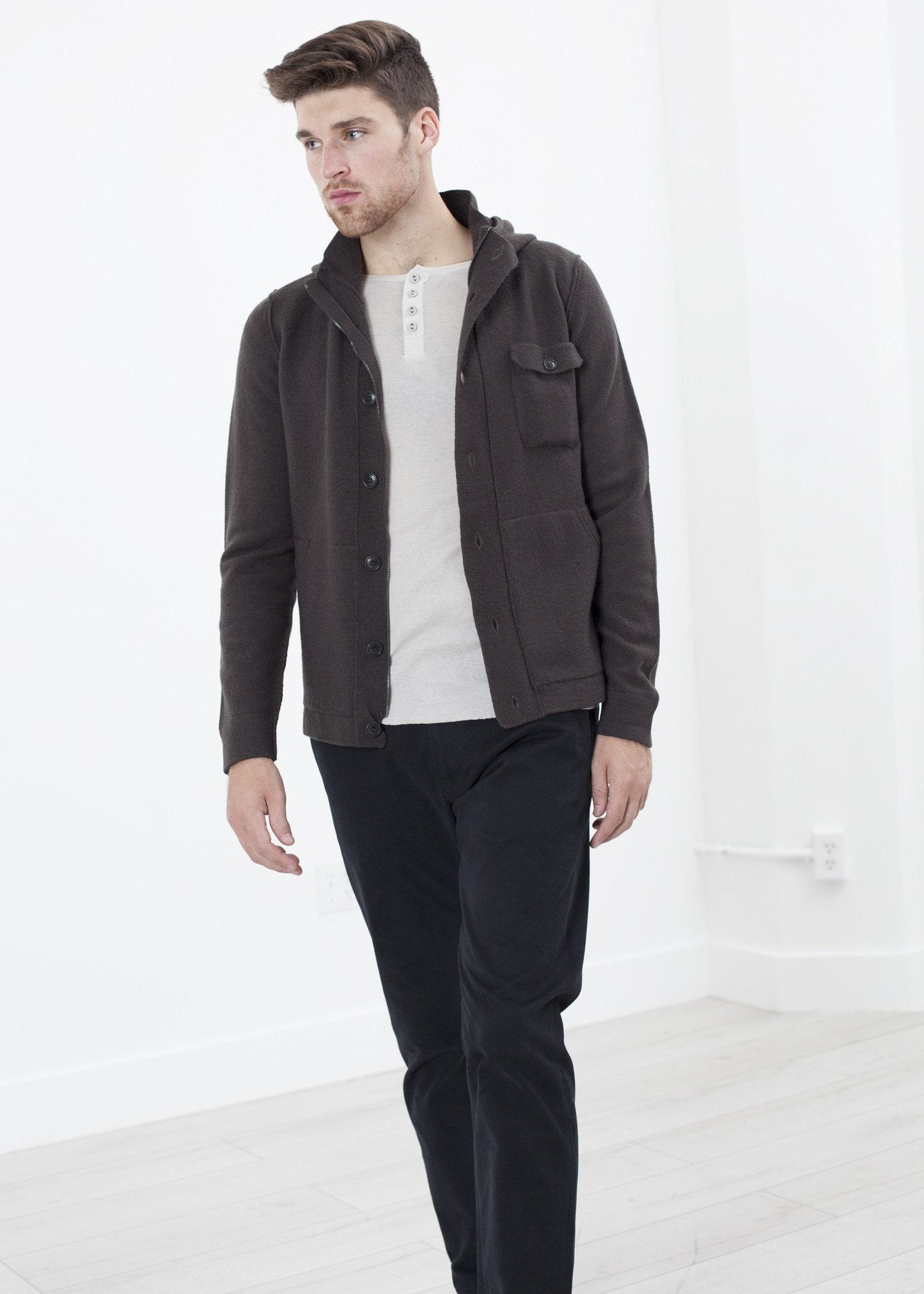 Hubbard Jacket in Dark Green - formtest11