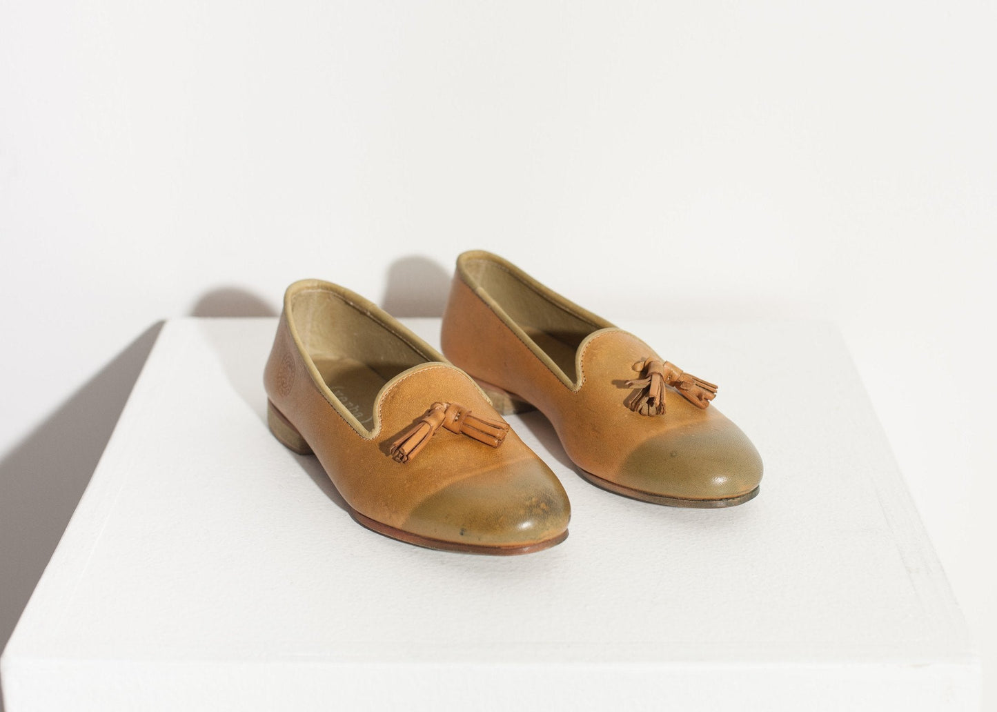 Leather Loafer in Lime - formtest11