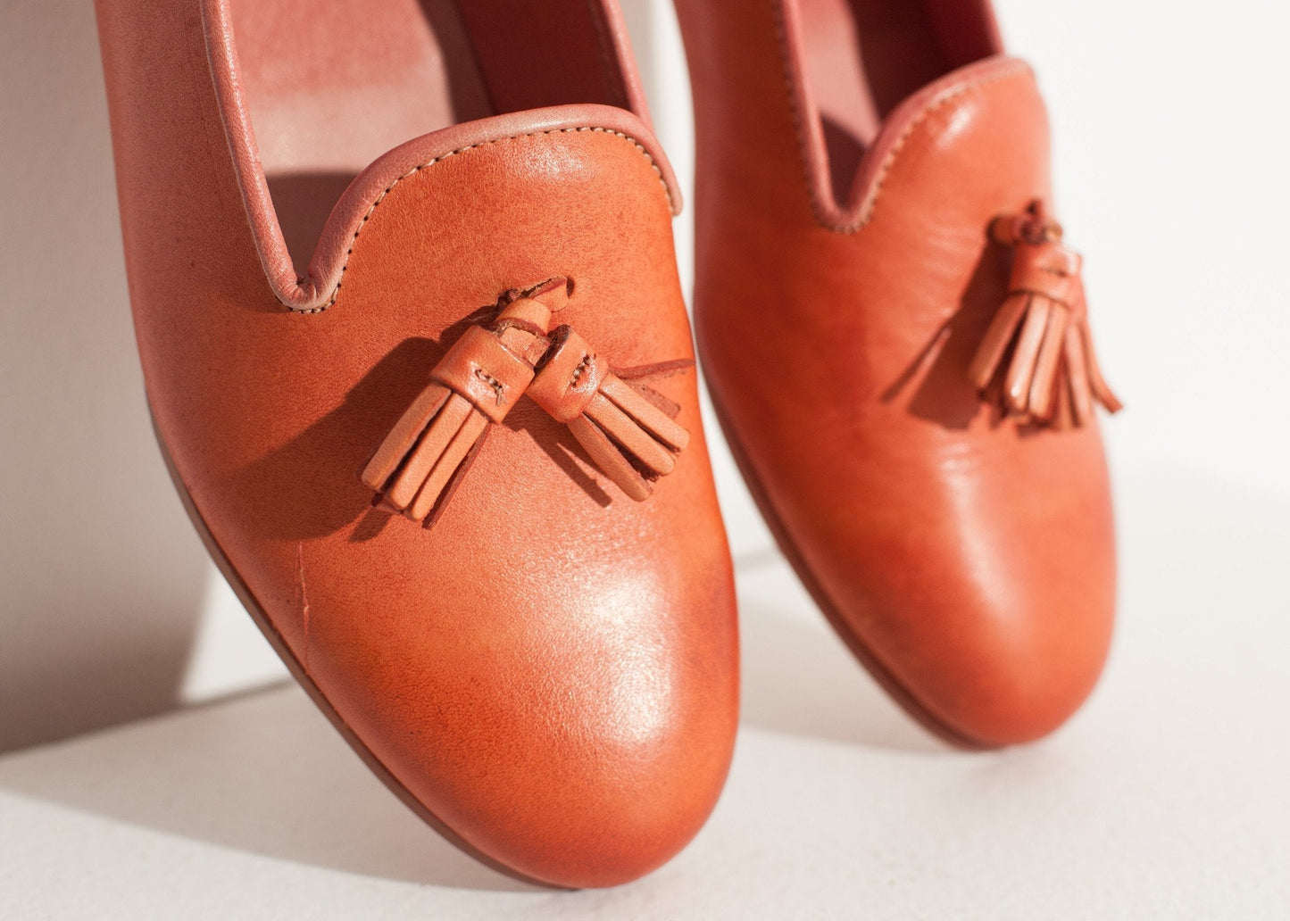 Leather Loafer in Rose - formtest11