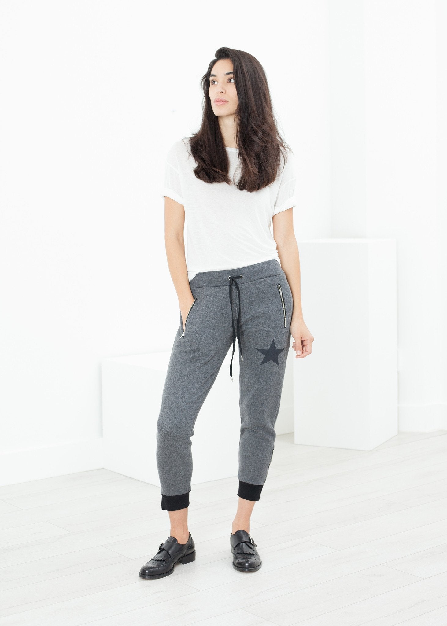 Loopwheeler Star Pant in Grey - formtest11